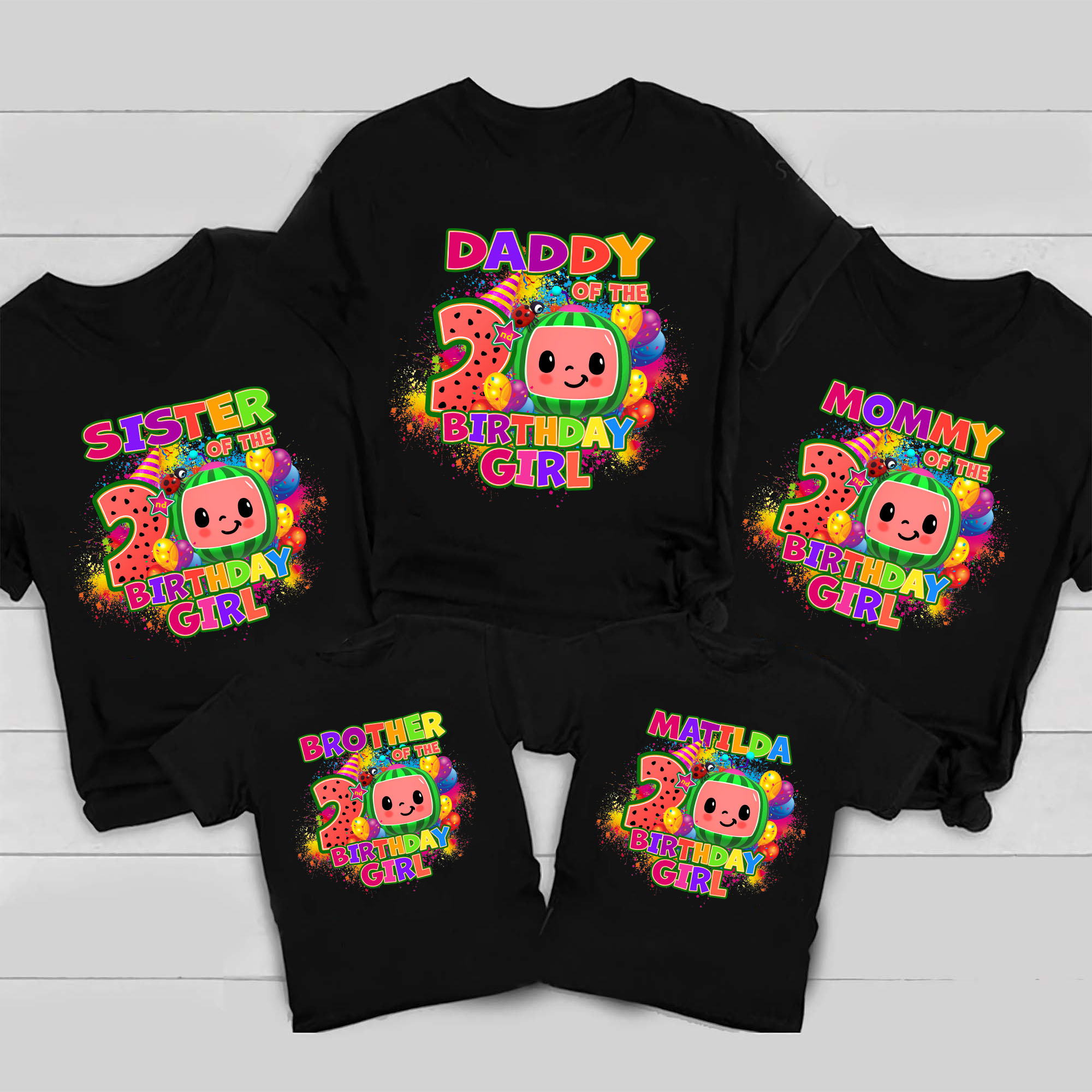 Cocomelon Birthday Shirt, Cocomelon Family Matching Shirts Set - Giftcustom