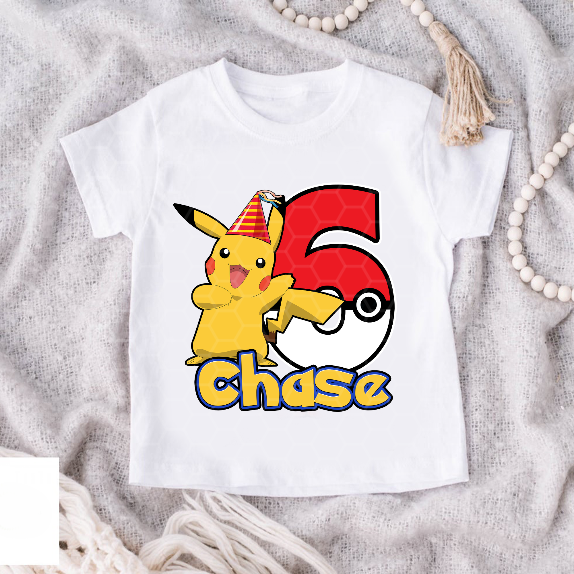 Personalized Pokemon Pikachu Birthday Shirt, Custom Pikachu Shirt, Pokemon Birthday Party, Pokemon Gifts