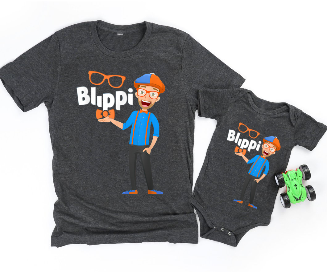 Personalized Blippi Kids Shirt, Kids Cartoon Blippis funny Shirt, Blippi Blippi Birthday Shirt, Blippi Party Shirt