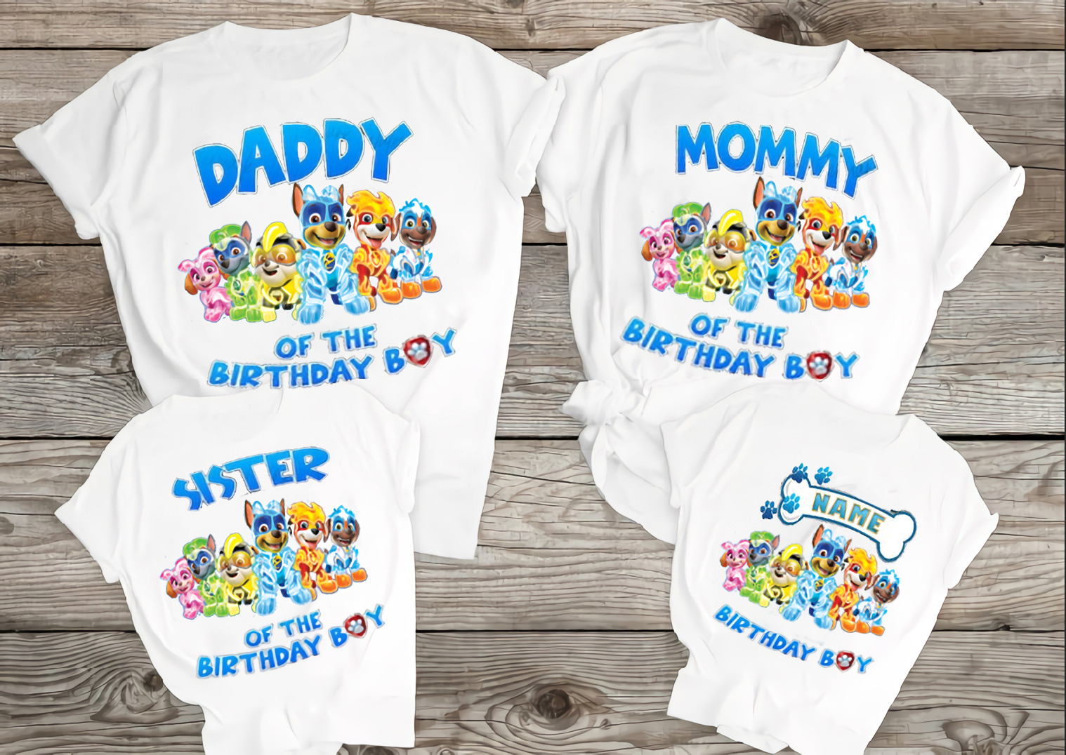 Paw Patrol Birthday Shirt Paw Patrol Birthday Family Shirt Paw Patrol Custom Any Family Member Birthday Shirt