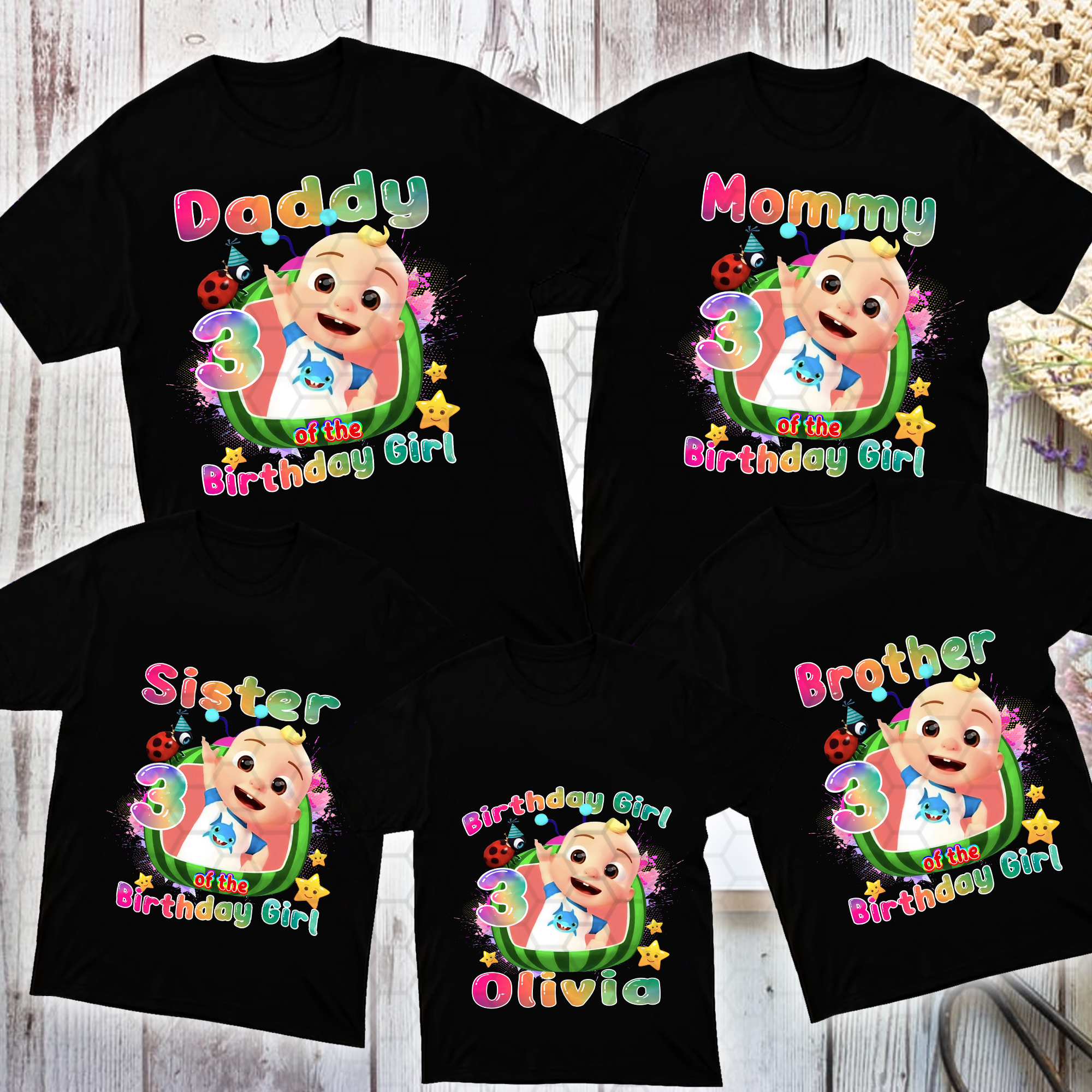 Personalized Cocomelon JJ Birthday Shirt, Cocomelon Family Matching Shirt, Cocomelon Family Birthday Boy Shirt