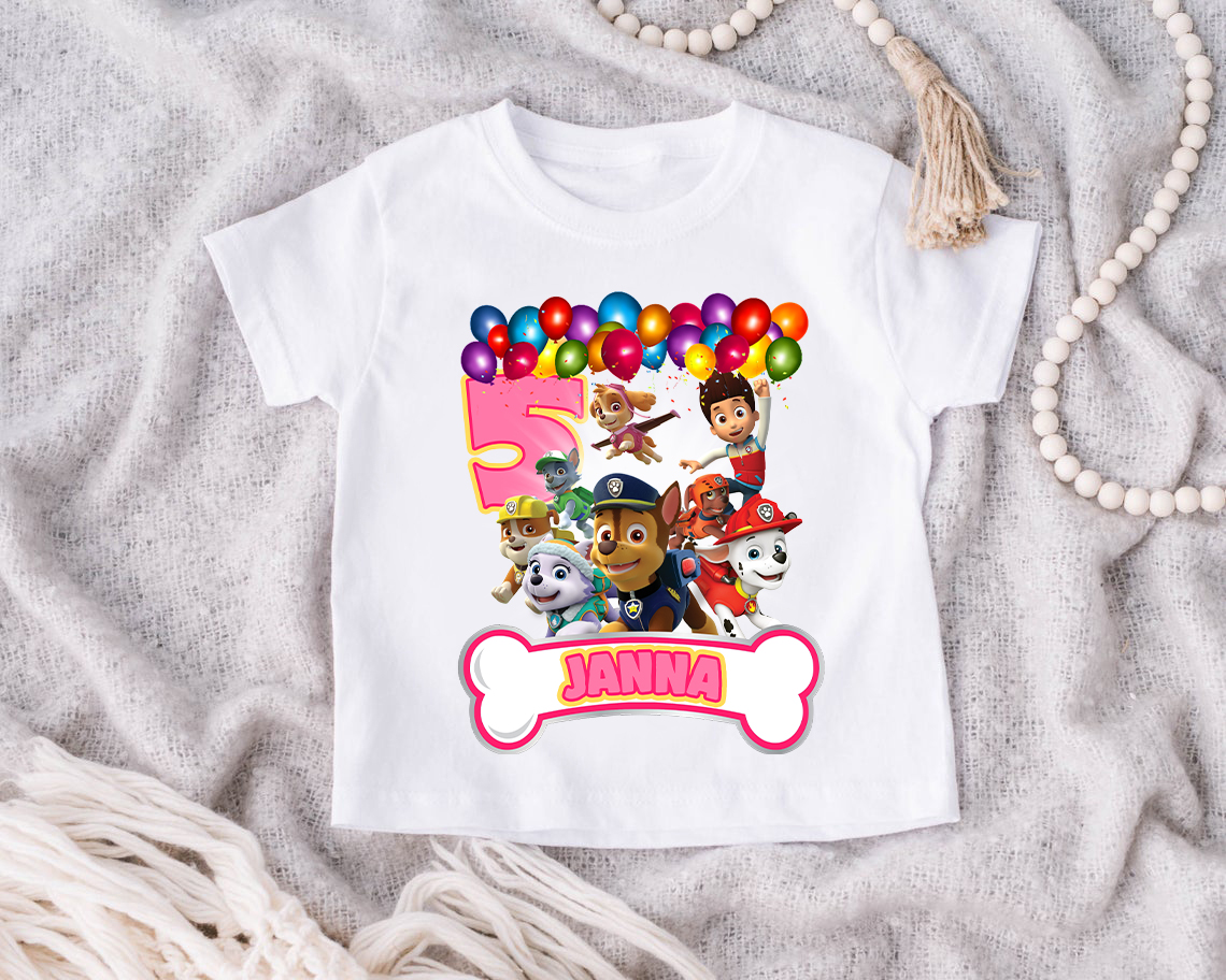 Personalized Paw Patrol Birthday Shirt, Paw Patrol Family shirts, Birthday Matching shirts, Custom Birthday shirts, Birthday Family shirts