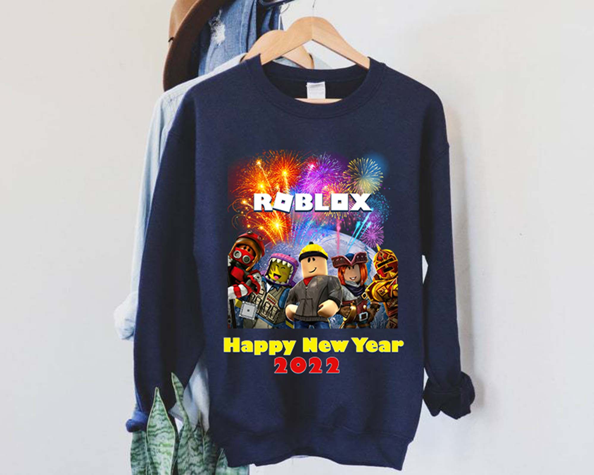 Roblox New Year Shirt, Happy New Year 2022 Shirt, Funny New Year Tee, Game Lover New Year Gift, Kids Family Women Men New Year Gift