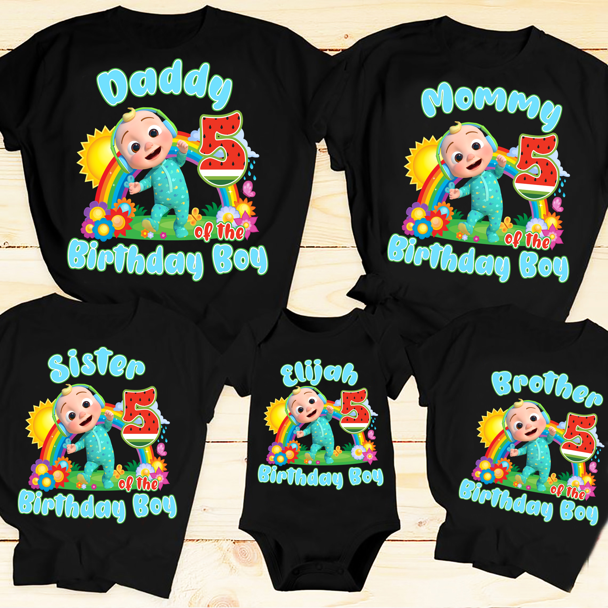 Cocomelon Family Matching Shirts, Cocomelon Family Birthday Boy Shirt, Melon Birthday Boy Shirt, Cocomelon Personalize Birthday Boy Shirt