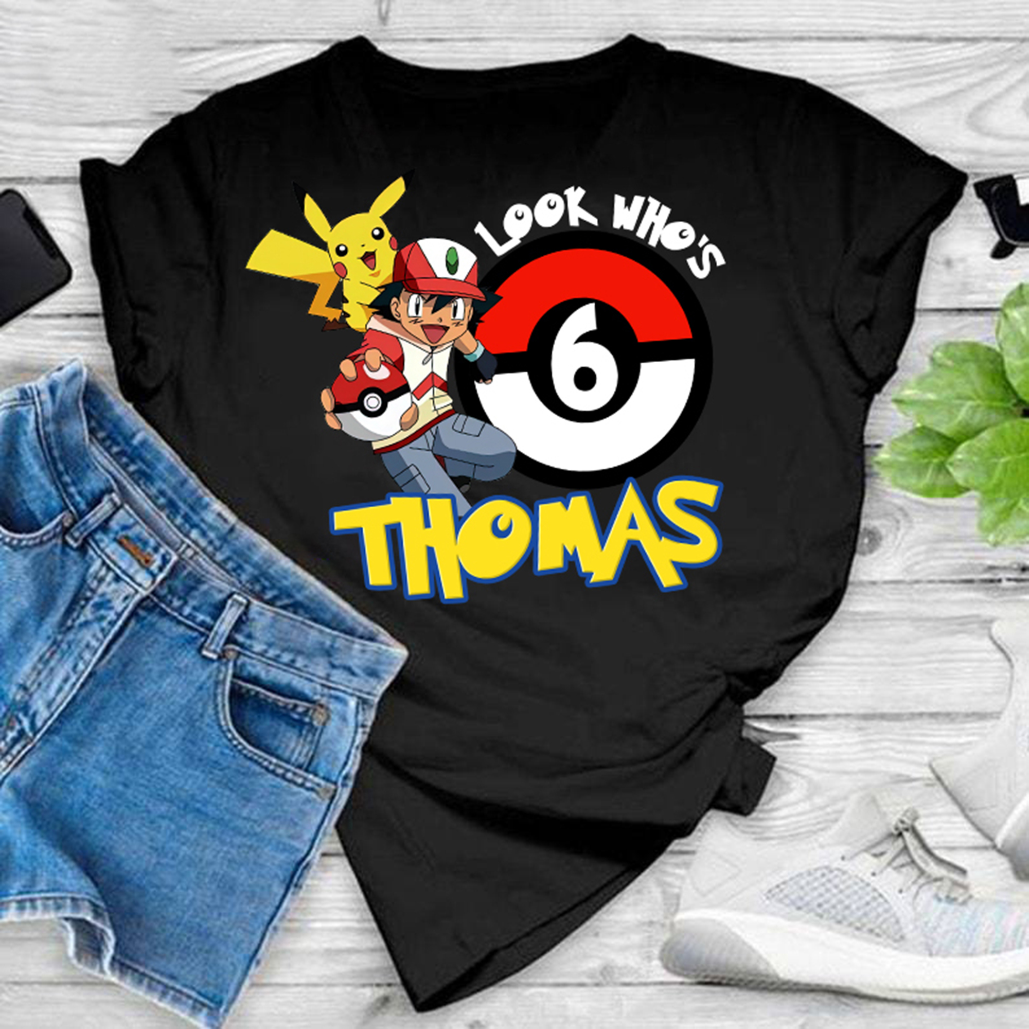 Pokemon Birthday Shirt, Pokemon Family Birthday Shirt, Personalized Pokemon Birthday, Matching Birthday Family Shirts, Pokemon Kids Gift