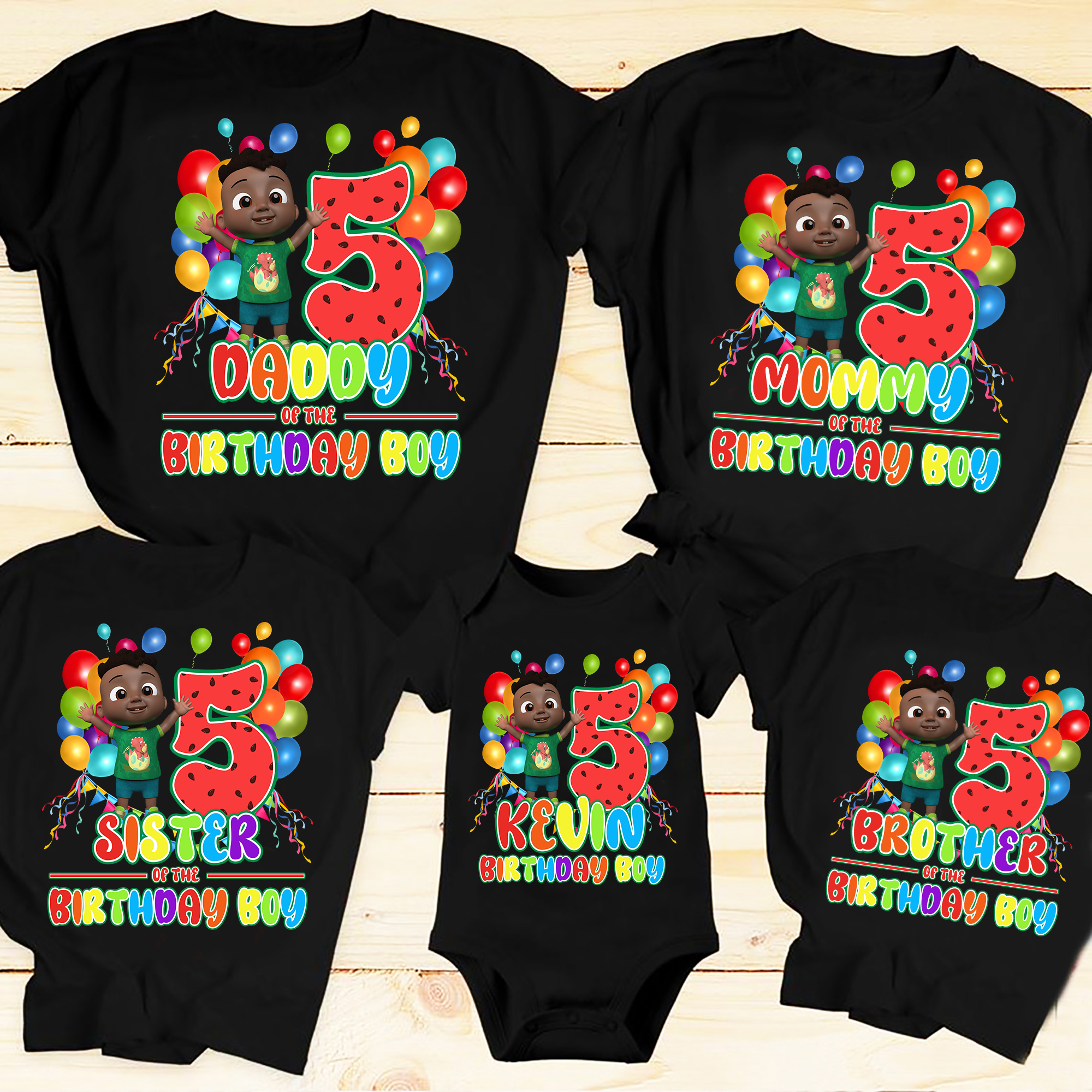 Cody Coco melon birthday theme shirts  customized Cocomelon Birthday shirts  Family matching Shirts
