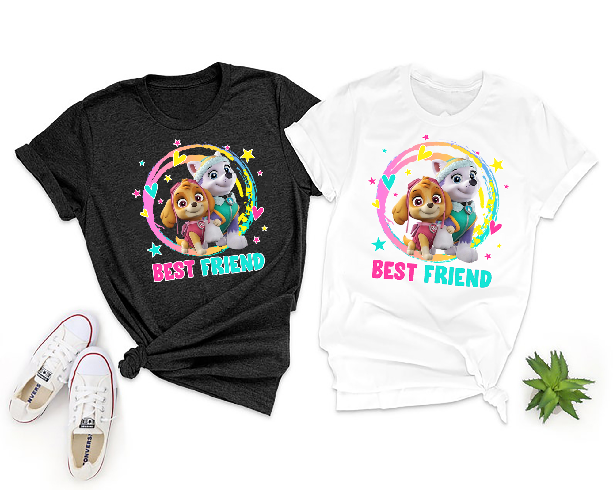 Paw Patrol Friends Shirt, Paw Patrol Skye Everest Birthday Shirt, Skye Birthday Shirt, Everest Birthday Shirt, Paw Patrol Kids Shirt