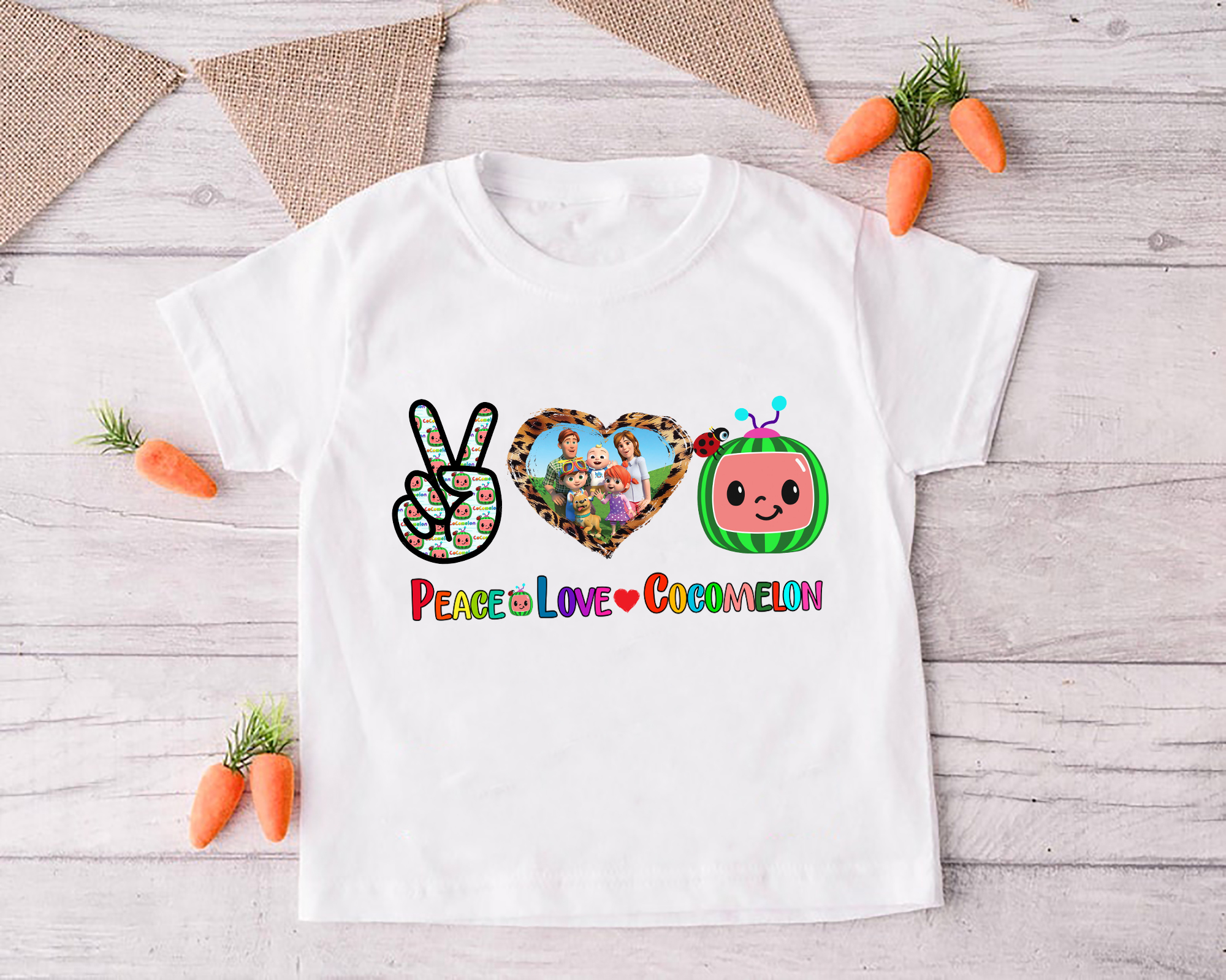 Peace Love Cocomelon Shirt, Cocomelon Birthday Shirt, Cocomelon Kid Shirt