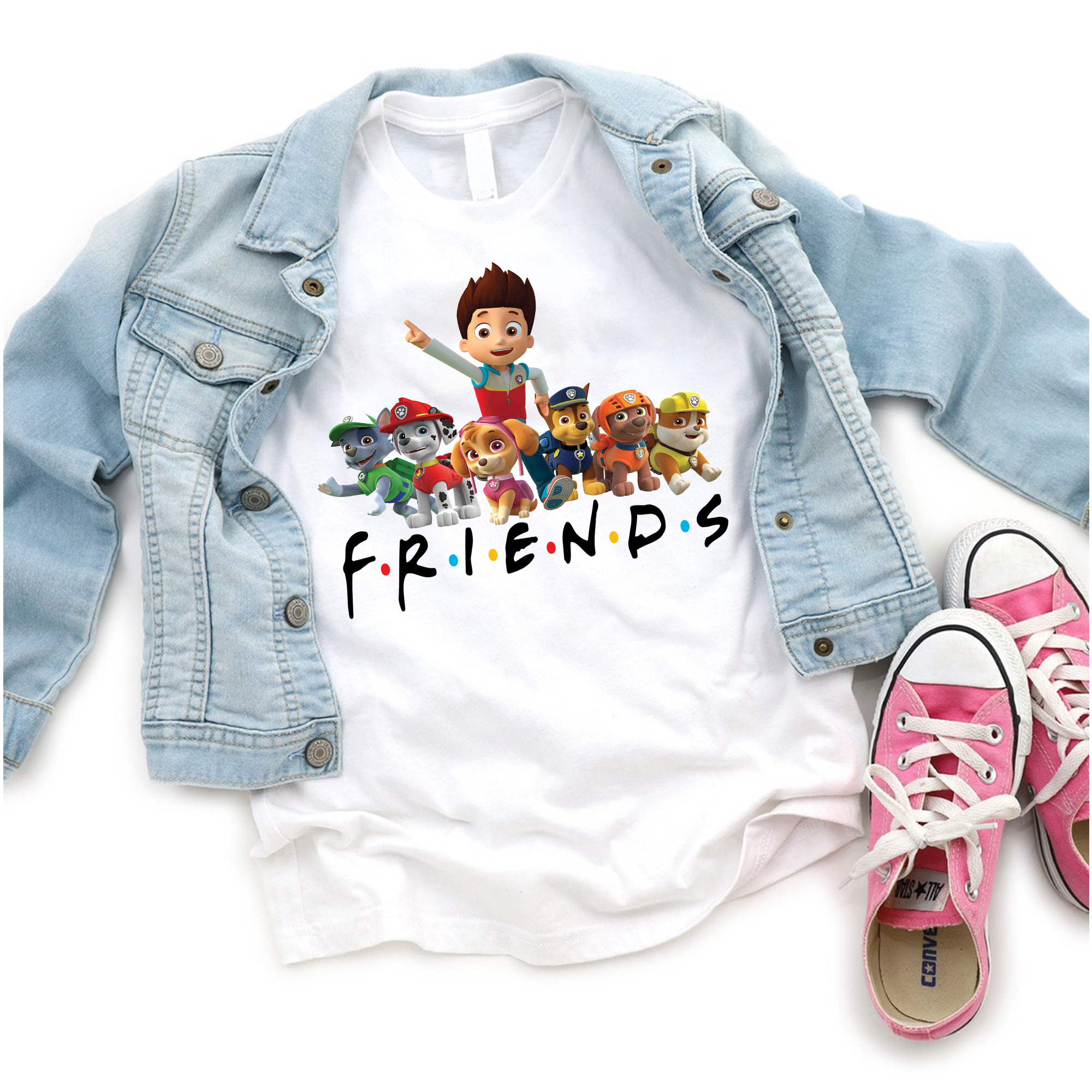 Paw Patrol Friends Shirt, Paw Patrol Shirt, Gift For Birthday Shirt, PAW Patrol Birthday Party Shirt, Paw Patrol Kids Shirt