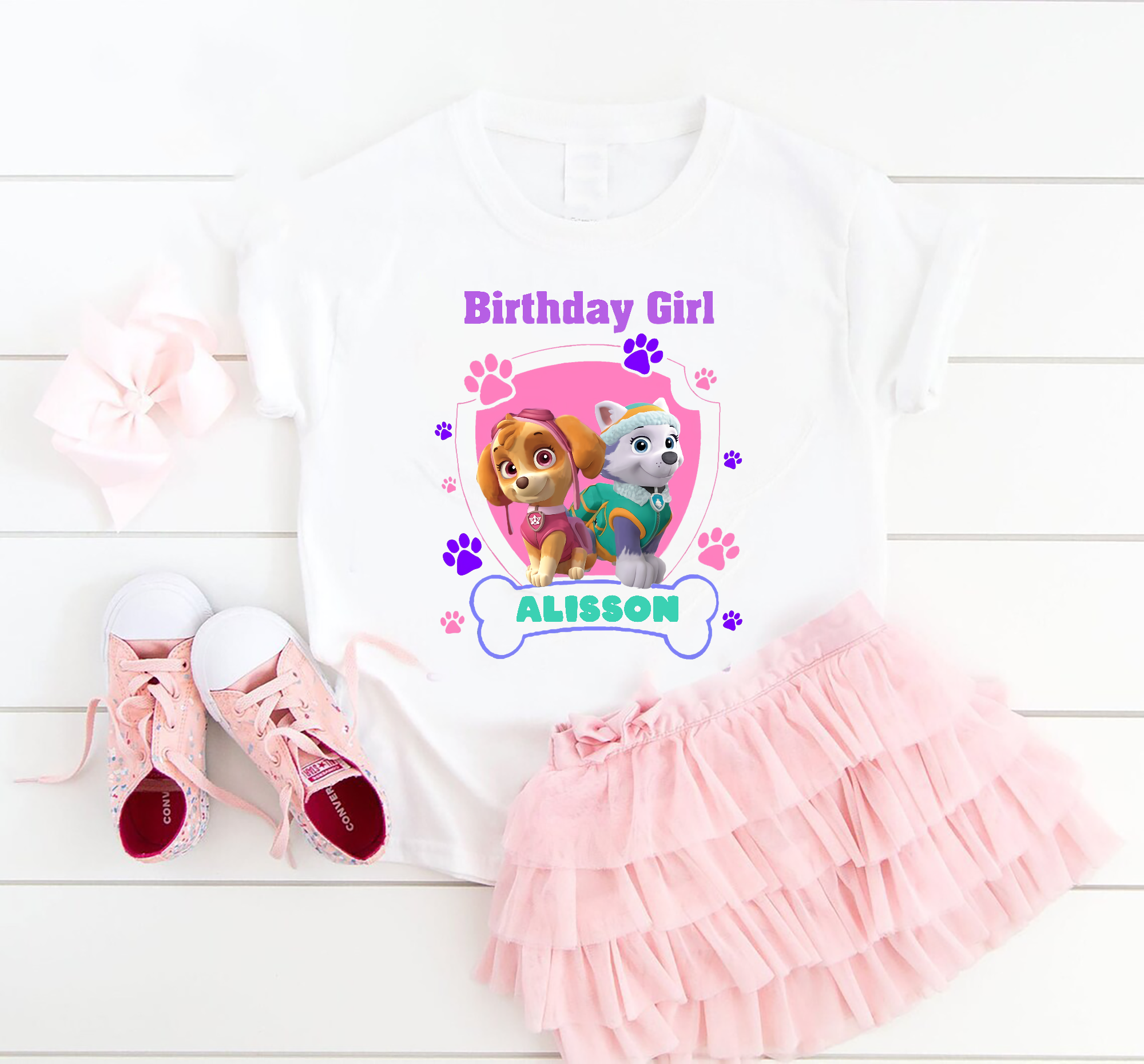 Paw Patrol Birthday Shirt, Skye Birthday Shirt, Everest Birthday Shirt, Kids Birthday Shirt, Paw Patrol Skye Everest