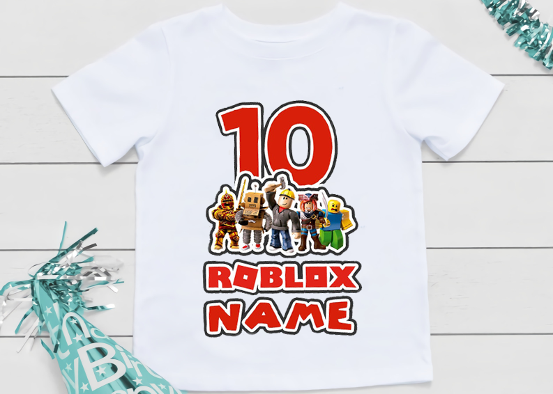 Roblox Birthday Boy Custom Gift Party Unisex Kids