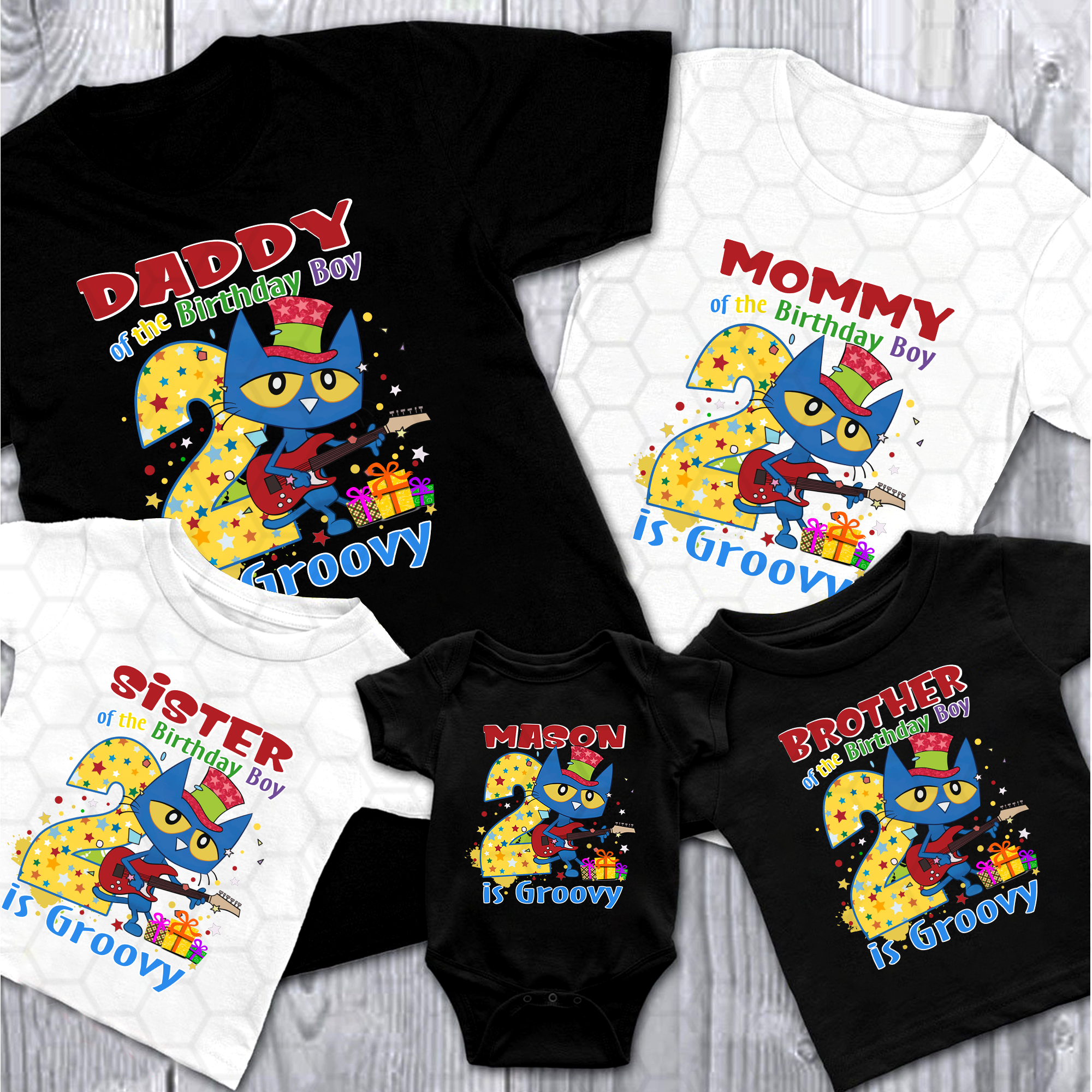 Personalized Pete The Cat Birthday Shirt, Pete The Blue Cat Inspired Shirt Groovy Birthday Shirt, Pete the Cat Birthday Party, Custom Name And AGE
