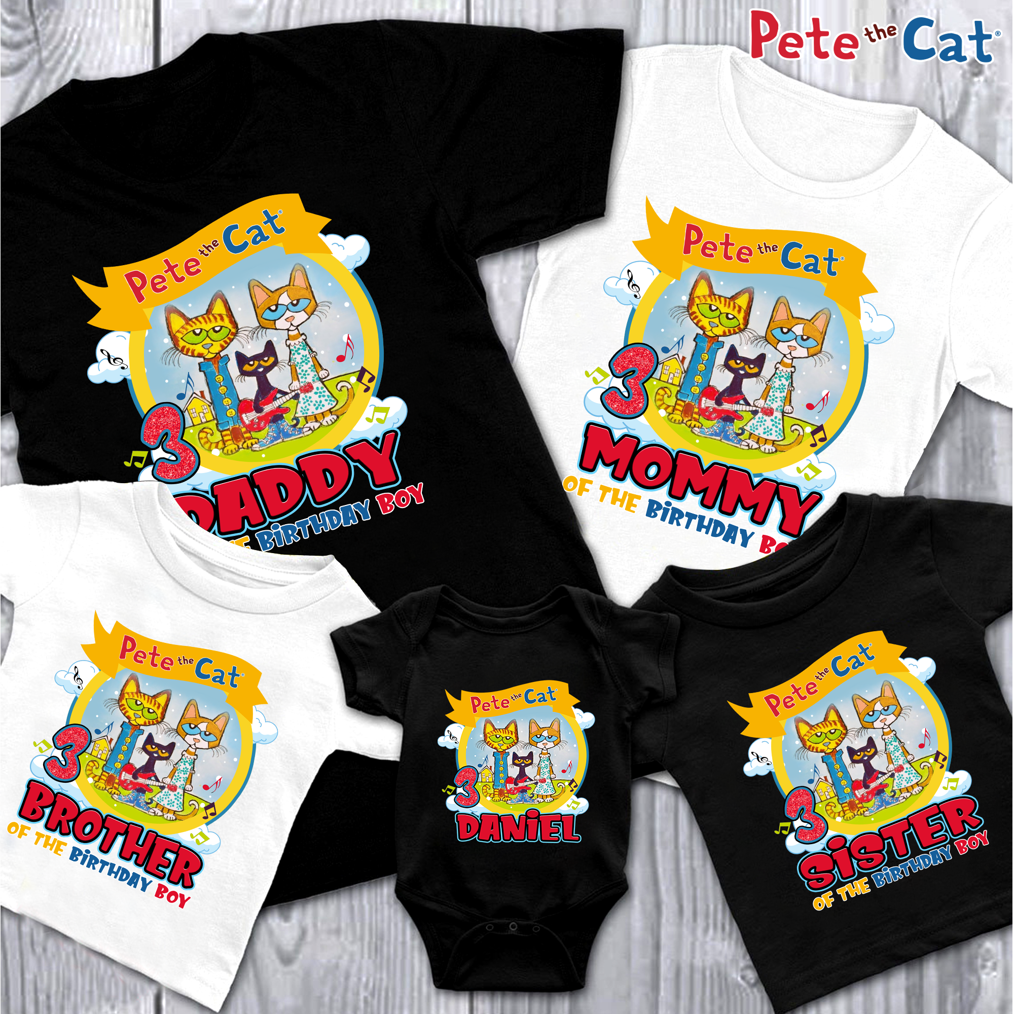 Personalized Pete The Cat Birthday Shirt, Pete The Cat Matching Family Shirt, Pete The Cat Shirt, Groovy Shirt