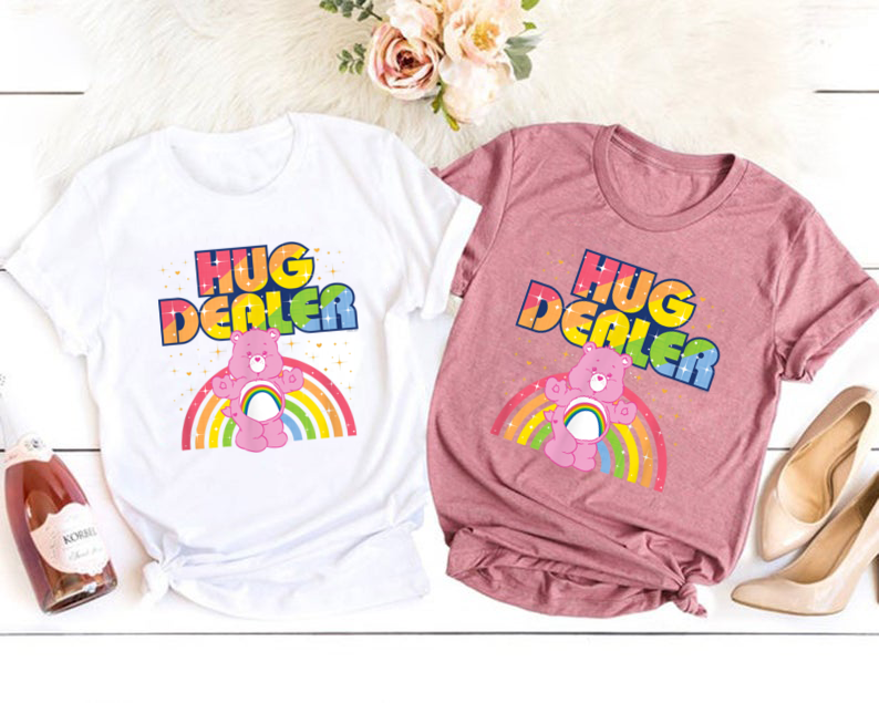 Care Bears Hug Dealer T-Shirt, Care Bears Shirt, Nostalgia Shirt, Care Bears Kids Shirt