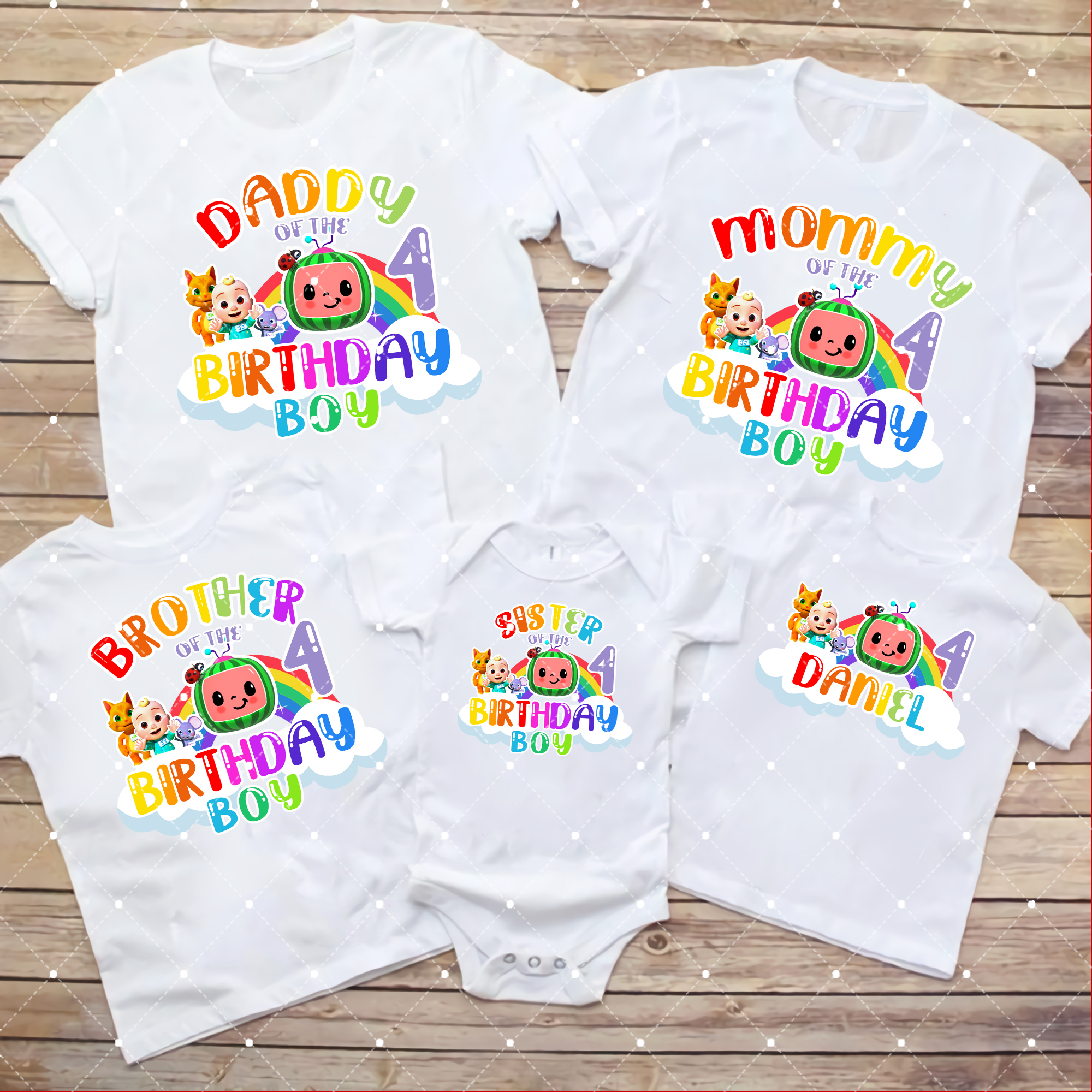 Cocomelon Family Birthday Kids Shirt,Cocomelon Family Matching Shirt,Melon Birthday Boy Shirt, Cocomelon Personalize Birthday Boy Shirt