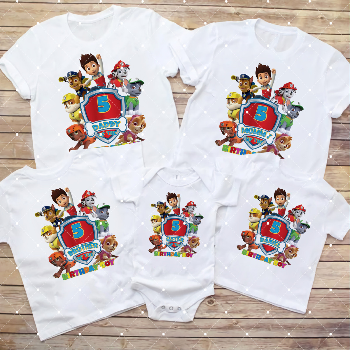 Paw Patrol Birthday T Shirt, Paw Patrol Theme Party, Personalized Raglan shirt for kids, Matching Family Shirts Birthday Gift, Custom Paw Patrol shirt