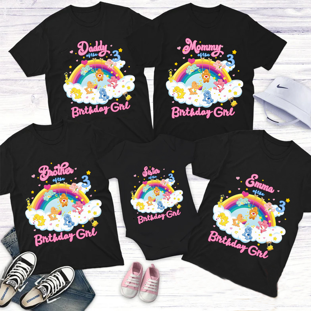 Personalized Care Bears Birthday Shirt, Careful Ism Grumpy shirt, Bears Family Matching Shirt, Bears Party Shirt for Care Groups