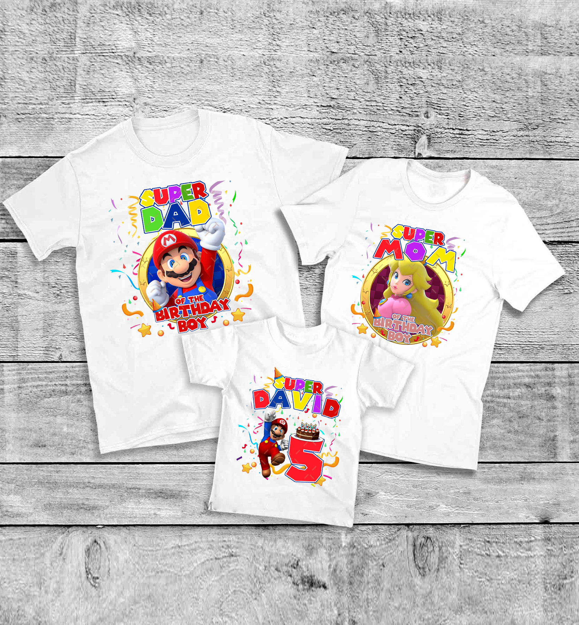 Super Mario Birthday shirt, Mario and Luigi birthday shirt, Family matching Shirt