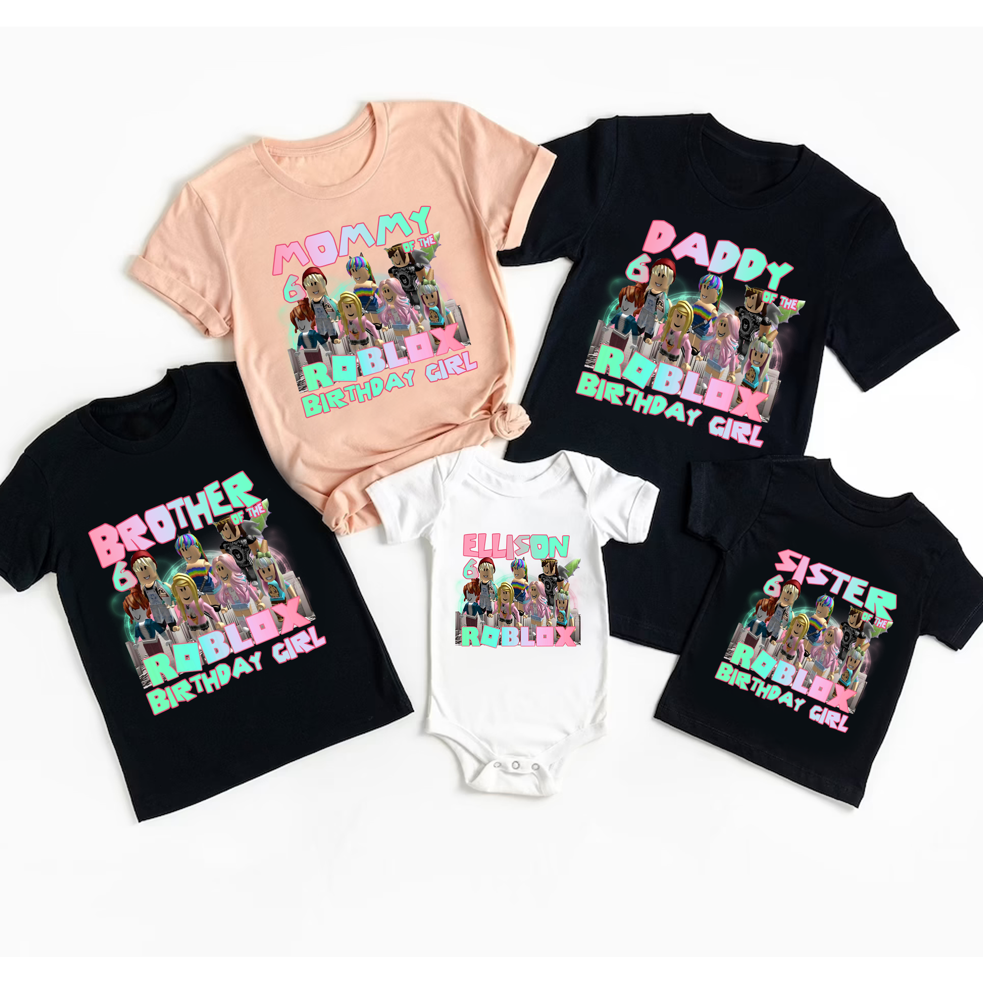 Roblox Birthday Girl Shirt, Roblox Birthday Girl Shirt Matching Family Shirt, Roblox Girl Shirt