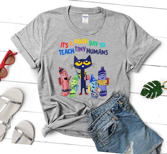 Pete the cat shirt, A Good Day To Teach Tiny, If you want to be cool Just be you Librarian Read Books, The Cat Kindergarten,Teacher shirt