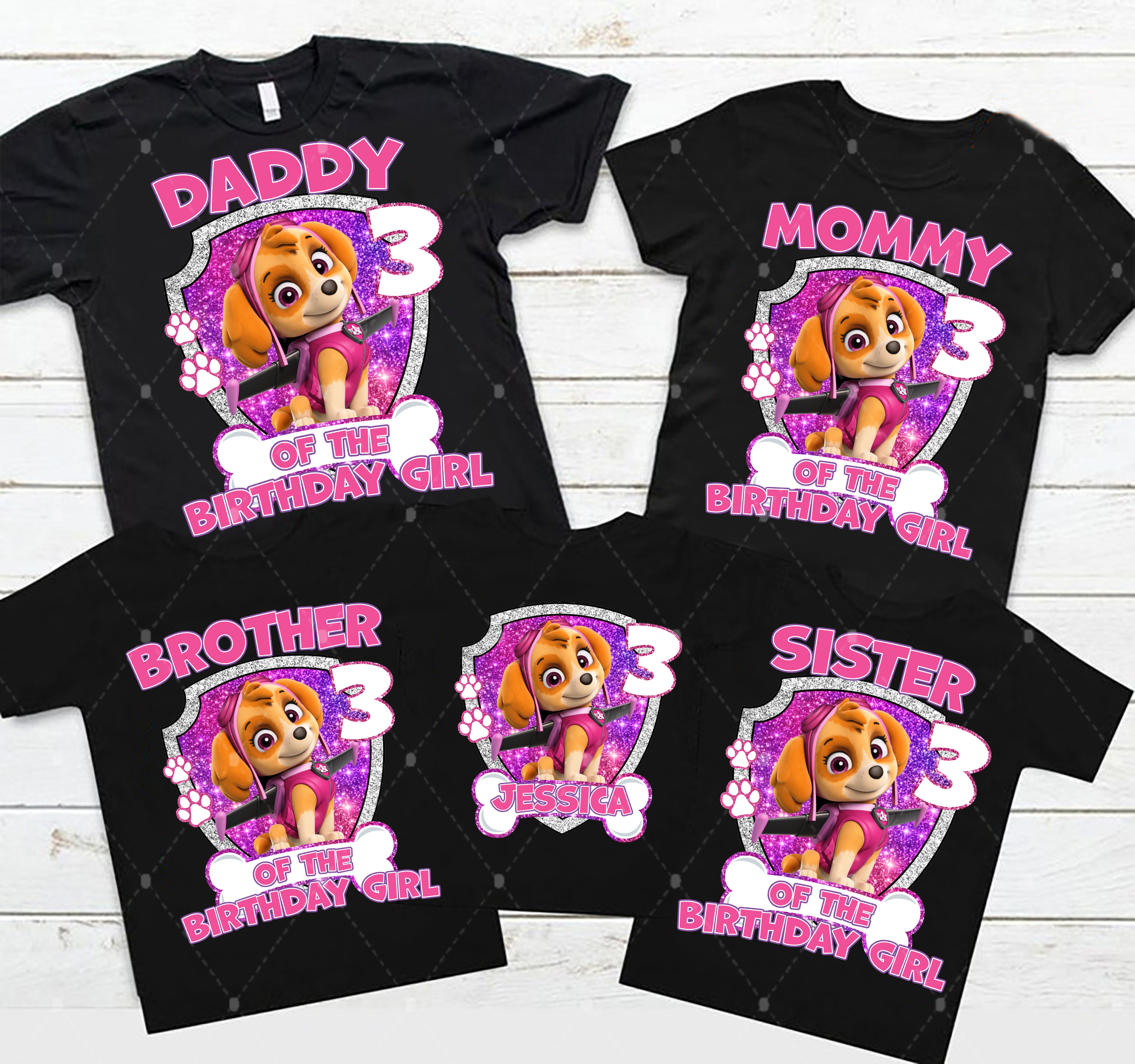 Paw Patrol Skye Birthday Shirt, Skye Birthday Girl Shirt, Personalized Paw Patrol Family Shirt, Paw Patrol Skye Everest Shirt