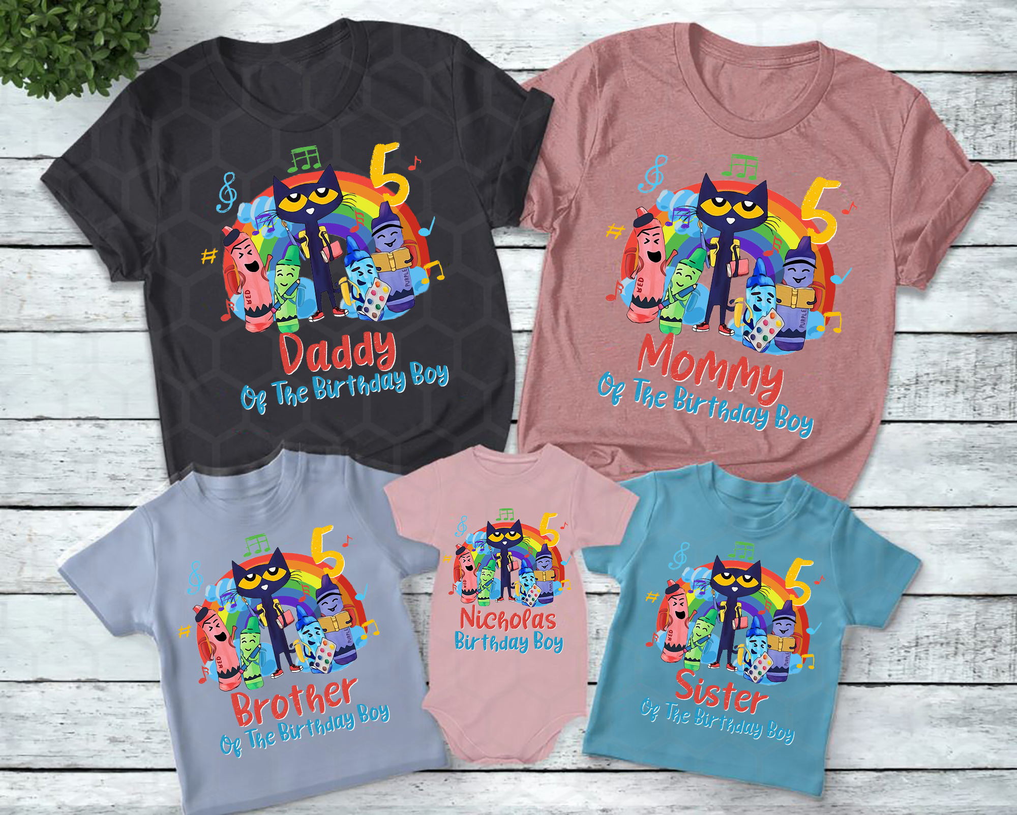 Pete The Cat Birthday Shirt, Pete The Cat Matching Family Shirt, Pete The Cat Shirt