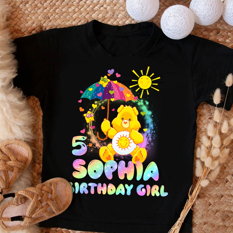 Personalized Care Bears Birthday Shirt, Custom Matching Family Birthday Shirt Set, Personalized Birthday Gifts