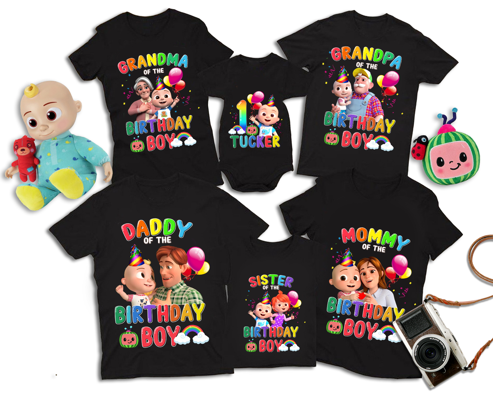 Cocomelon Birthday Squad, Family Matching Cocomelon Shirts, Birthday Squad Shirts