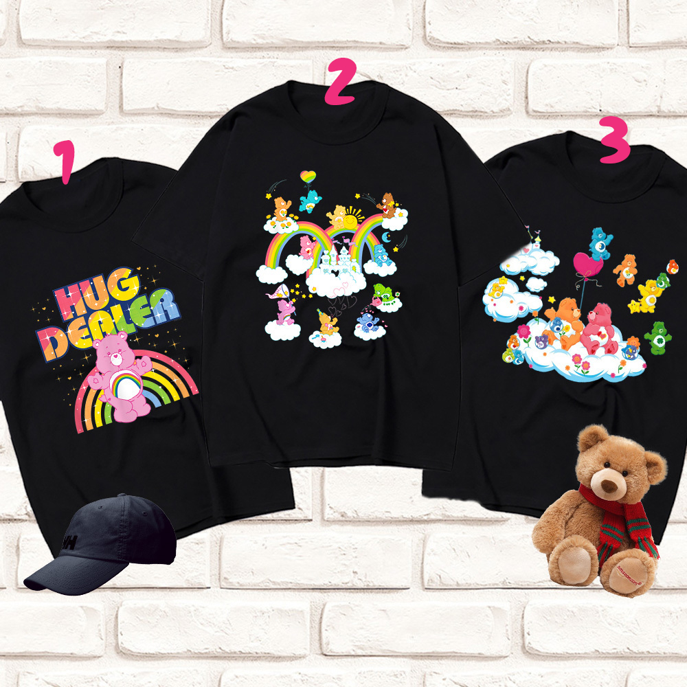 Personalized Care Bears, Cloud Life Multi Unisex Sweatshirt Cartoon, toys, kids, teddy bear, ani-mated, 1980s cartoons, love shirt