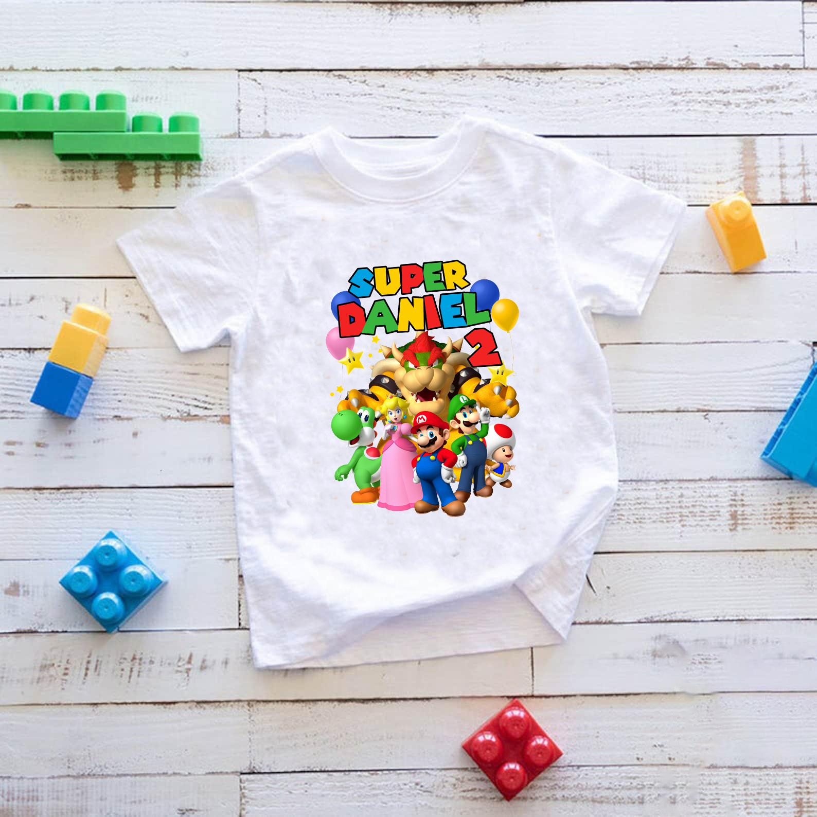 Personalized Super Mario Birthday Shirt, Mario and Luigi Birthday Shirt, Family Matching Shirt
