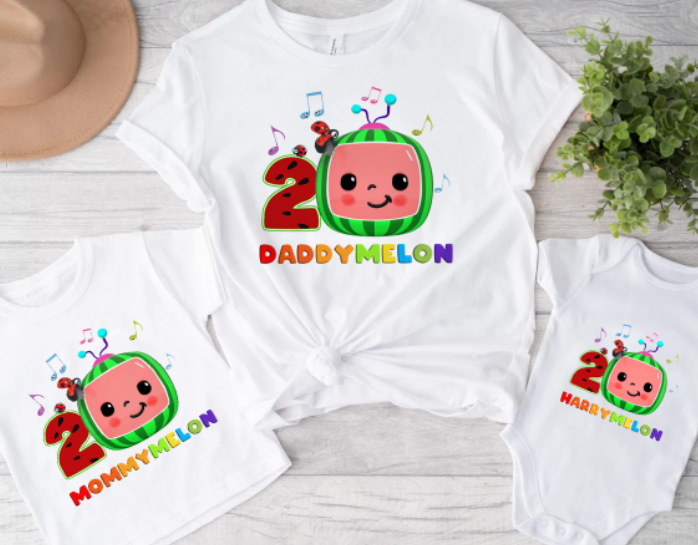 Custom Cocomelon Birthday Shirt, Cocomelon Family Matching Shirt, Cocomelon Family Birthday Boy Shirt, Melon Birthday Boy Shirt
