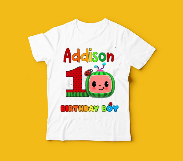 Cocomelon JJ Baby Birthday Shirt, Cocomelon Family Personalized  Shirt