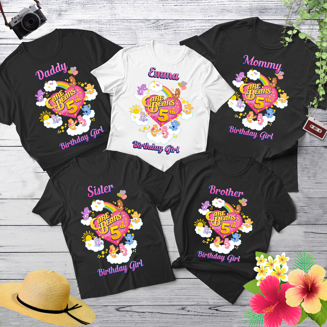 Care Bears Birthday Shirt, Custom Matching Family Birthday Shirt, Personalized Birthday Gifts
