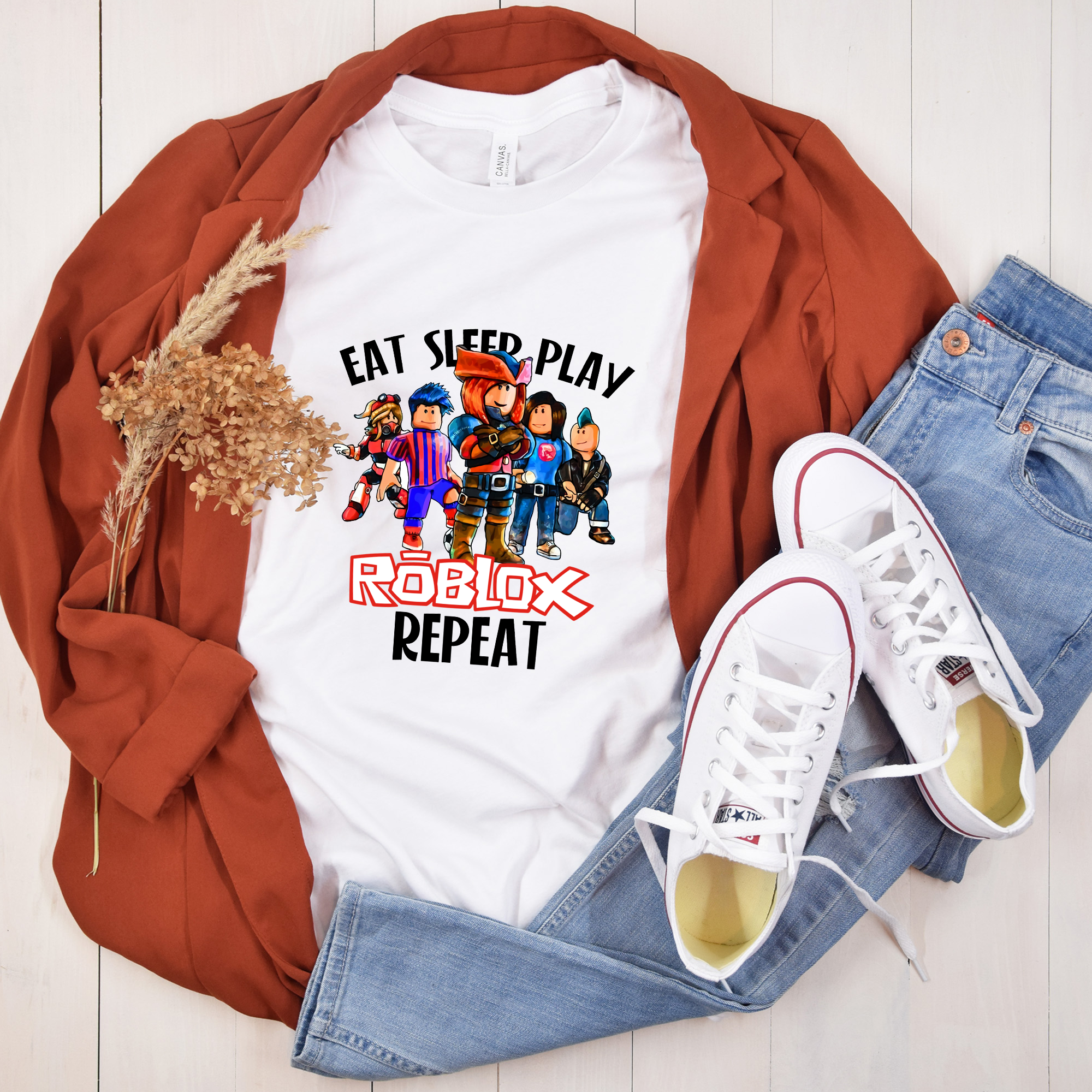 Personalized Roblox Shirt, Eat Sleep Roblox Shirt, Gamer Boy Shirt