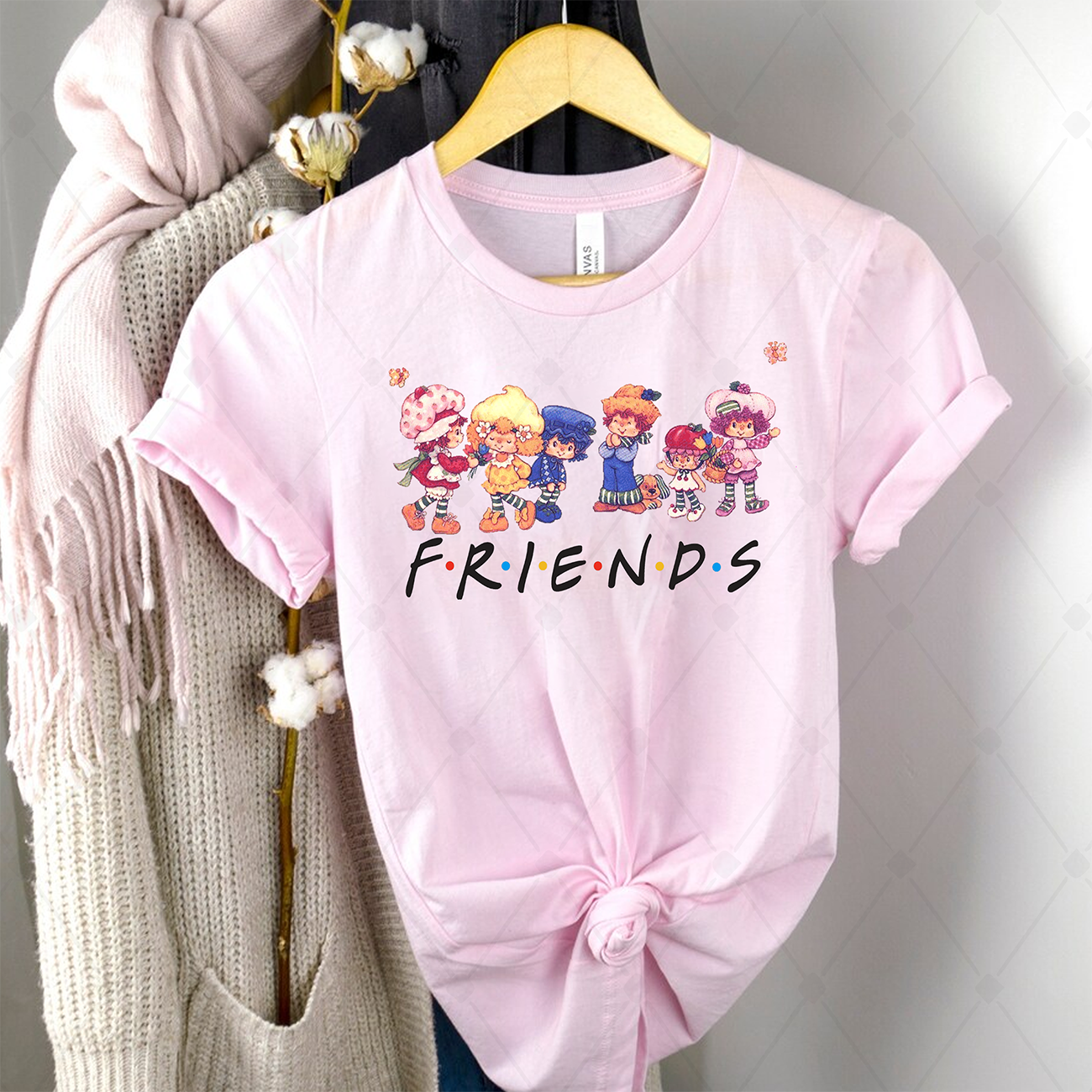 NEW Strawberry Shortcake Berry Friends Shirt, 80s Cartoon Friends Shirt, Vintage Strawberry Shirt