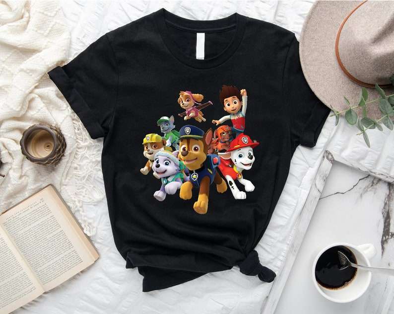 paw patrol puppies animated series t-shirt