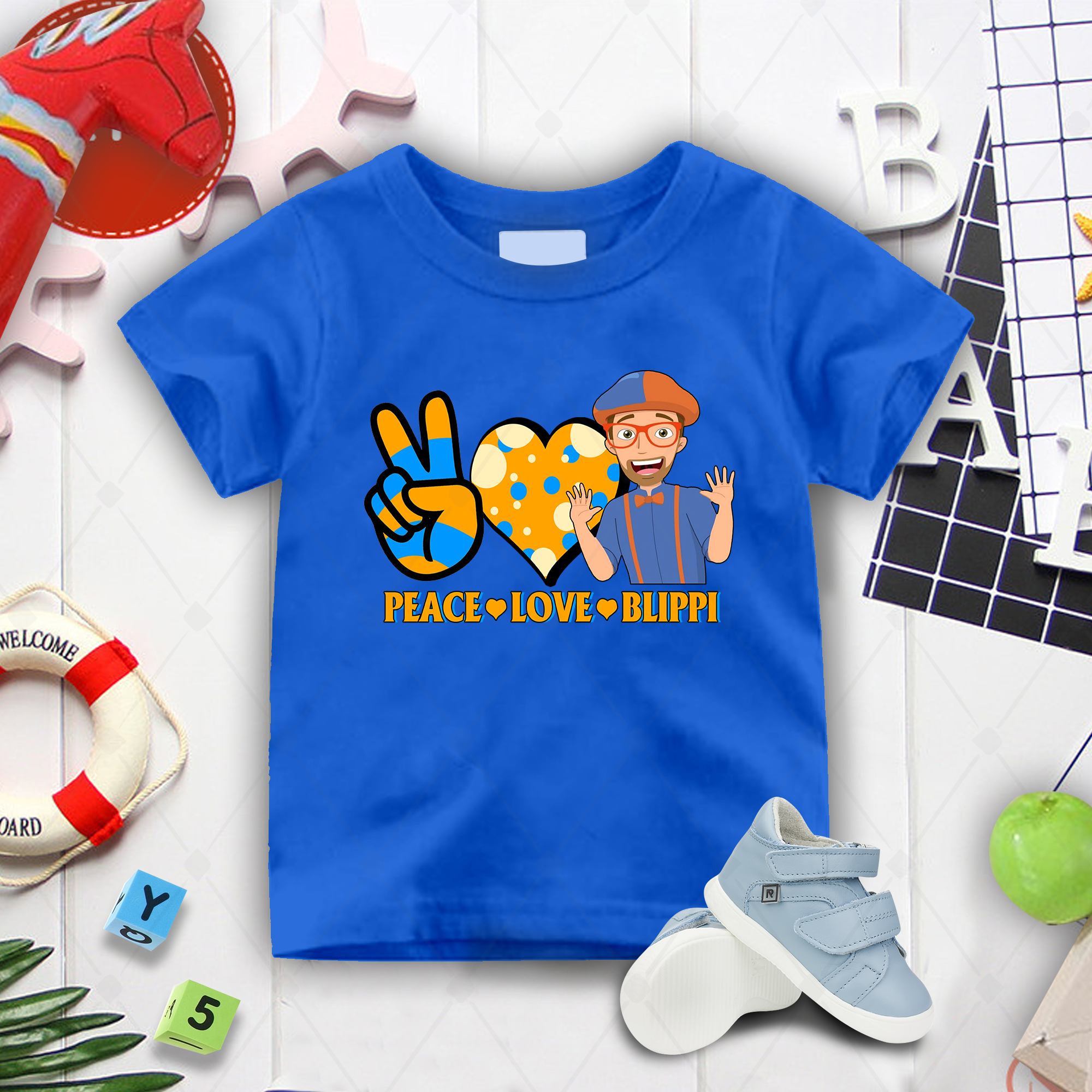 Peace Love Blippi, Blippi Shirt For Kids Shirt, Blippi Kids Shirt, Blippi Baby Onesie Shirt