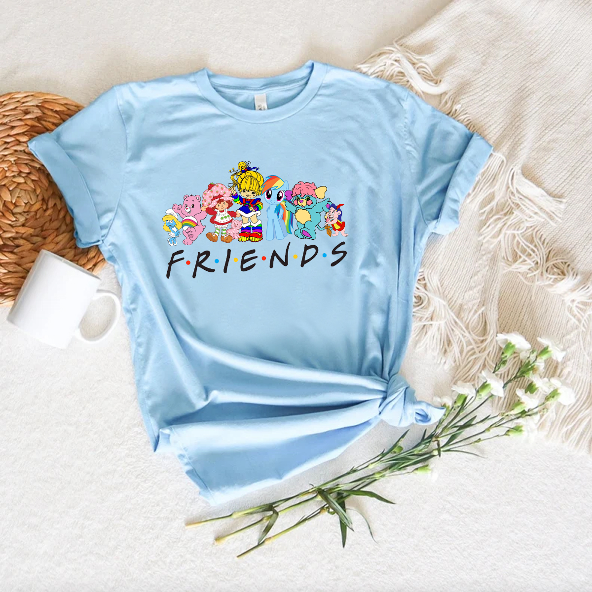 Friends of the 80ss Character mix Shirt, 80s Cartoon Friends Cartoon shirt, Friends Nostalgia Friends of the 80`s Matching Family T-Shirt