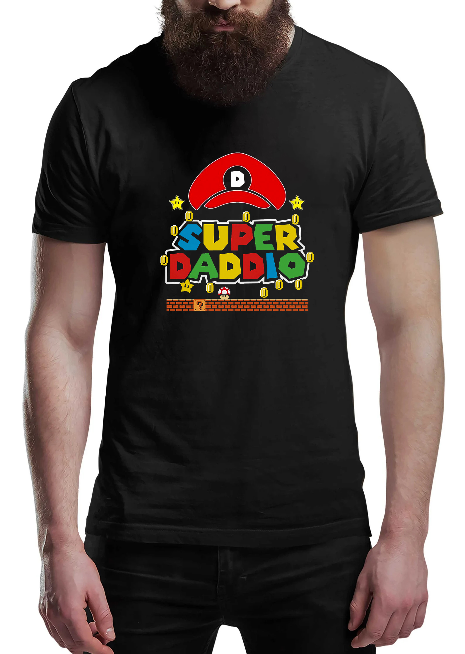 Super Daddio T-Shirt, Mario Dad Shirt, Fathers Day Shirt, Gamer Daddy Tee, Funny Fathers Day Gift, Funny Shirt, Funny Daddio Tee, Funny Shirt, Best dad gift