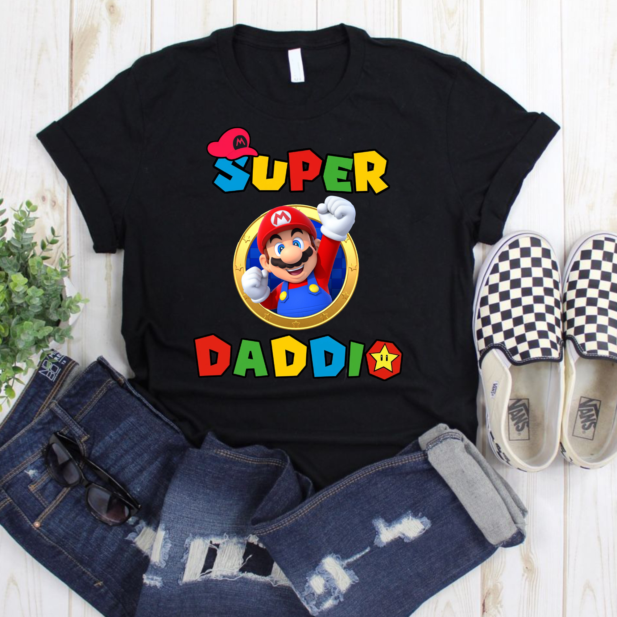 Super Daddio T-Shirt, Gamer Dad Shirt, Fathers Day