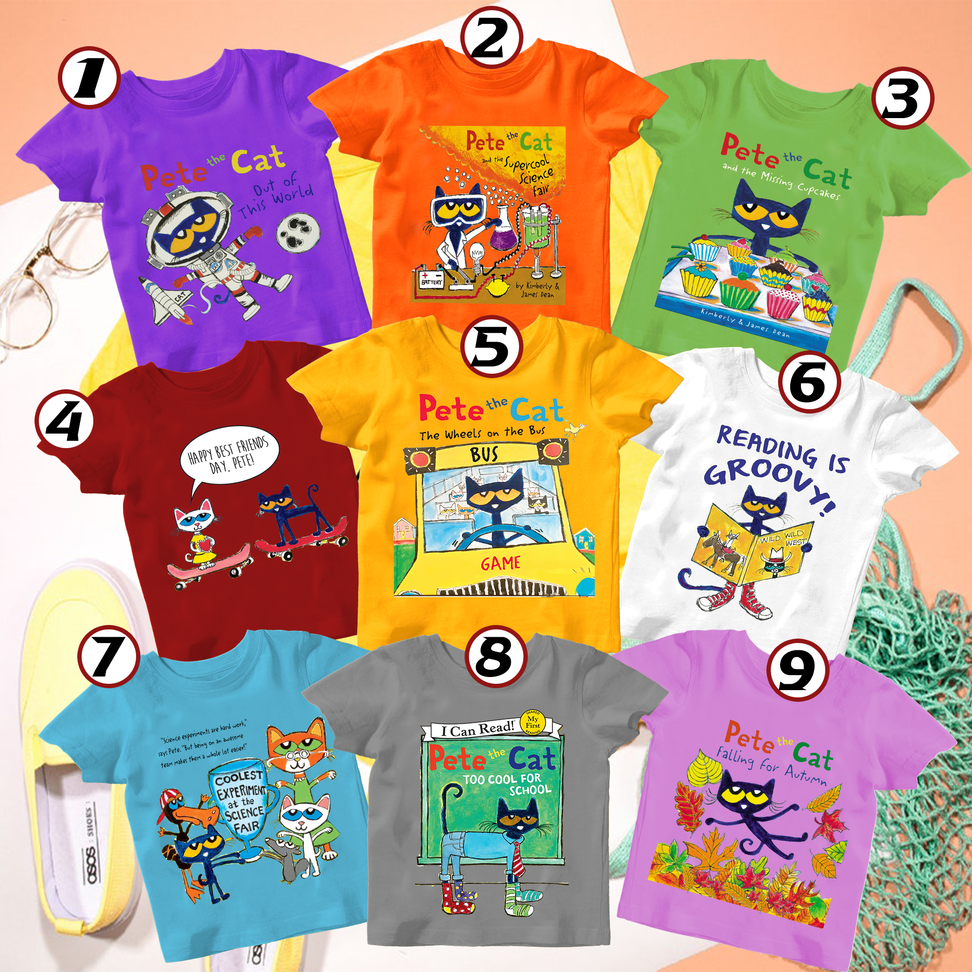 Pete The Cat Shirt, Pete The Cat Reading Book, Pete The Cat Too Cool For School, Pete the Cat Out of This World, Pete the Cat Fan Gift, Pete the Cat Lover
