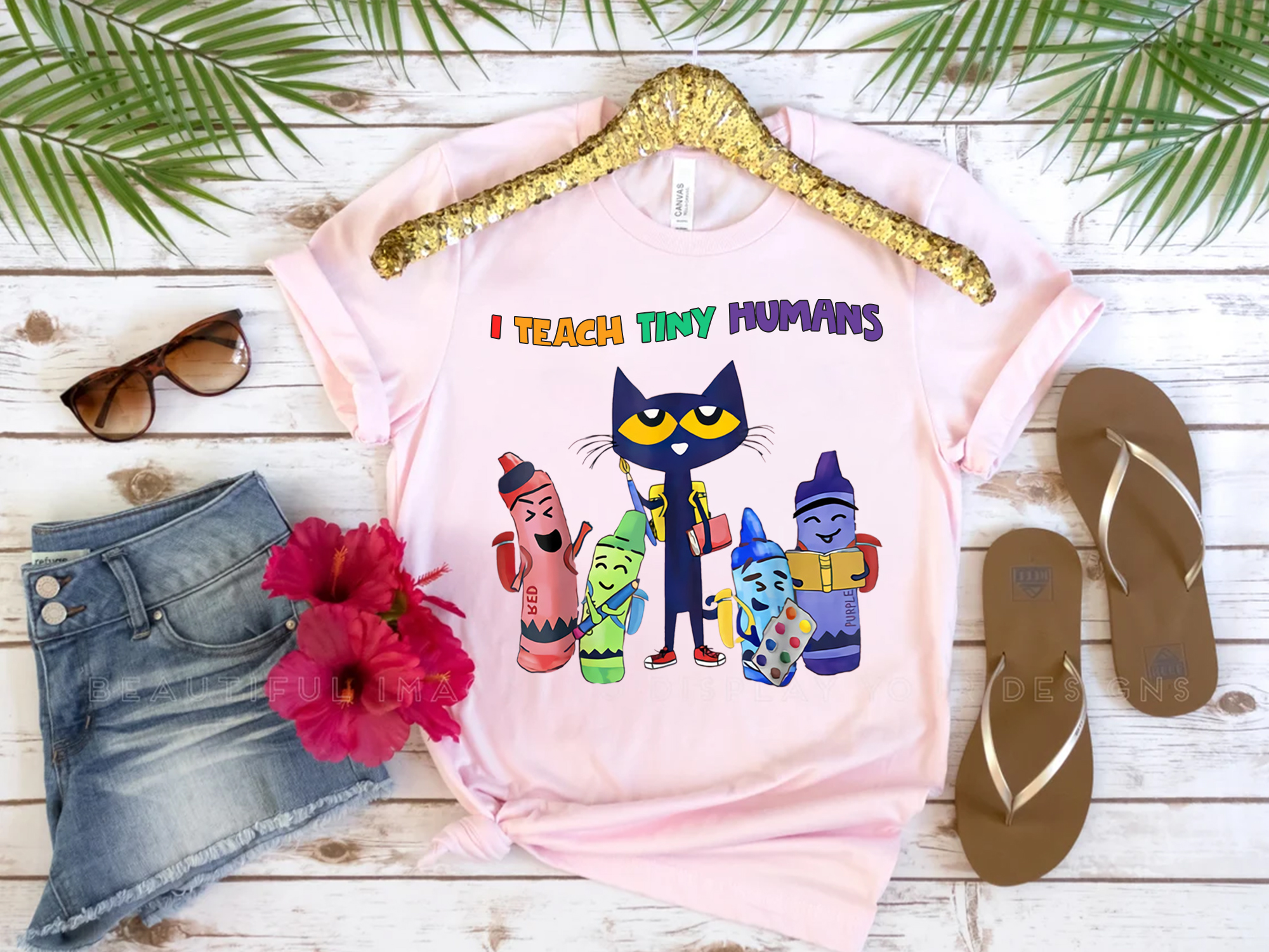 Pete The Cat I Teach Tiny Humans Shirt, Back To School Teacher Life Shirt, Pete The Cat Shirt Gift For Teacher and Student