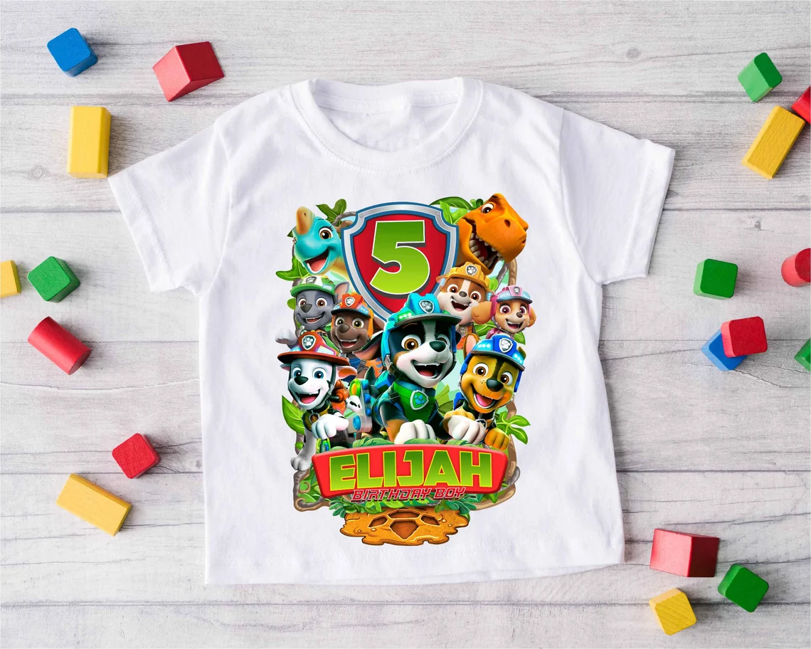 Paw Patrol Birthday Shirt, Paw Patrol Birthday Gift For Kids, Birthday Boy Shirt