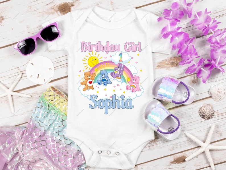 Personalized Care Bears Birthday Girl Shirt, Inspired Care Bears Family Matching Birthday Care Bears Family Birthday Shirt