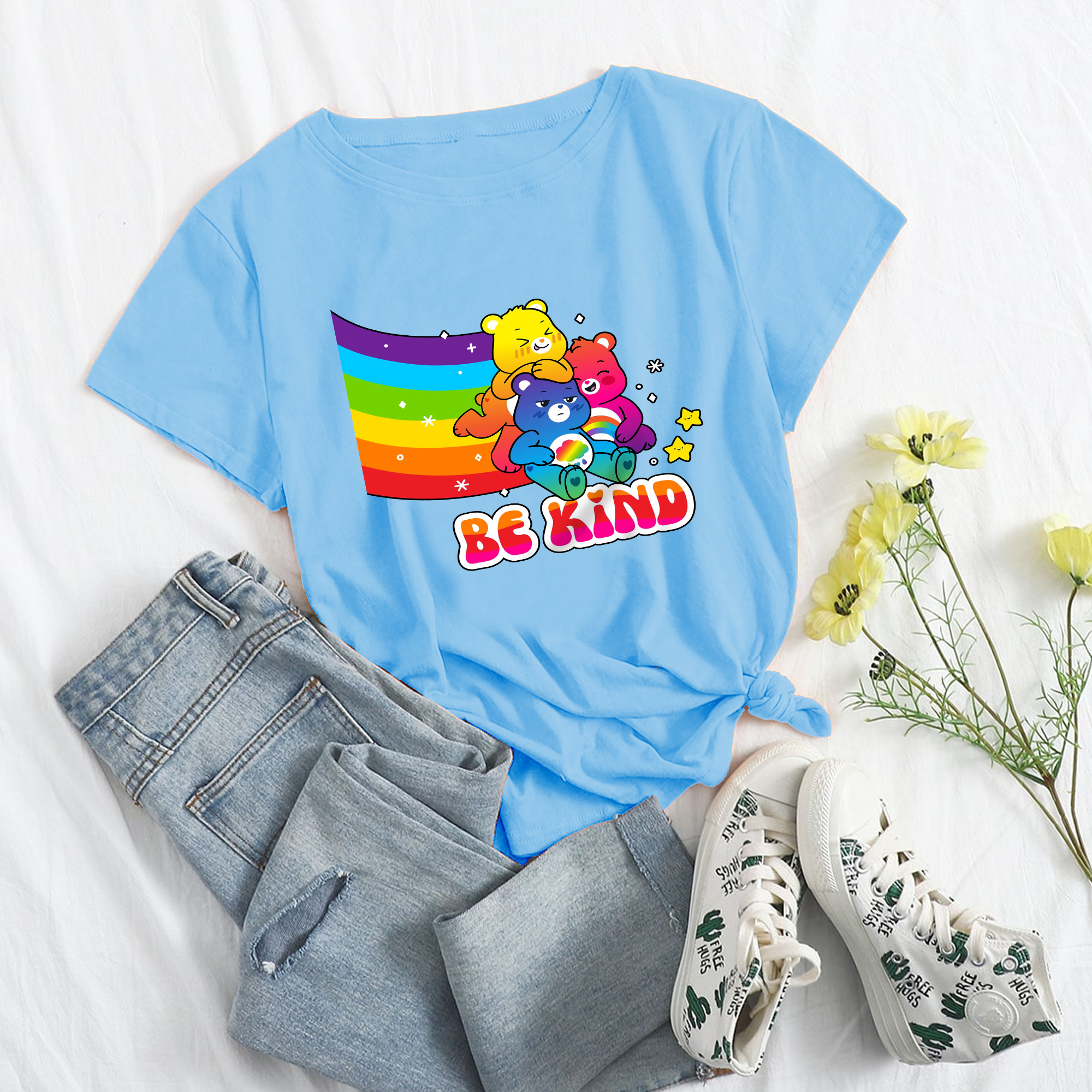 Care Bears Be Kinds Shirt, Care Bears LGBT Shirt, Care Bears Rainbow Shirt, LGBT Shirt, Anti-Racism Shirt, Kindness Shirt