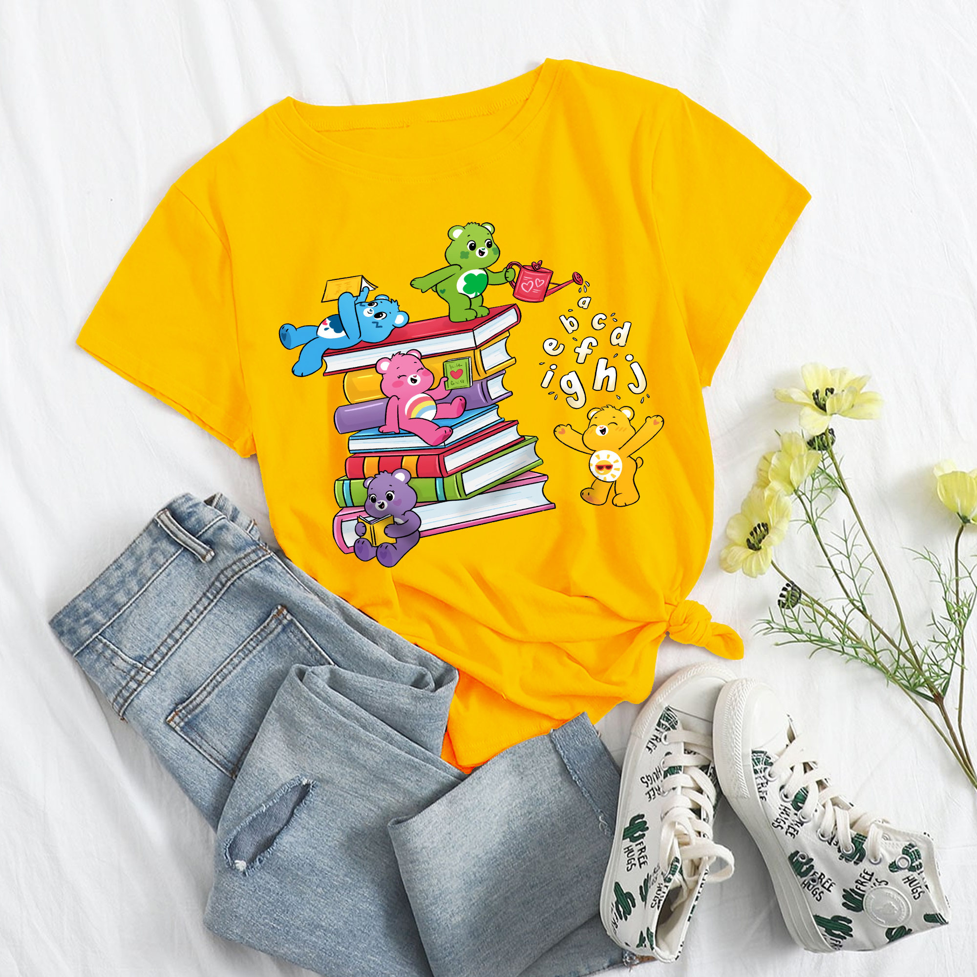 Care Bears Reading Shirt, Care Bears Back To School Shirt, Book Lover, Reading Shirt, Gift For Read Lover