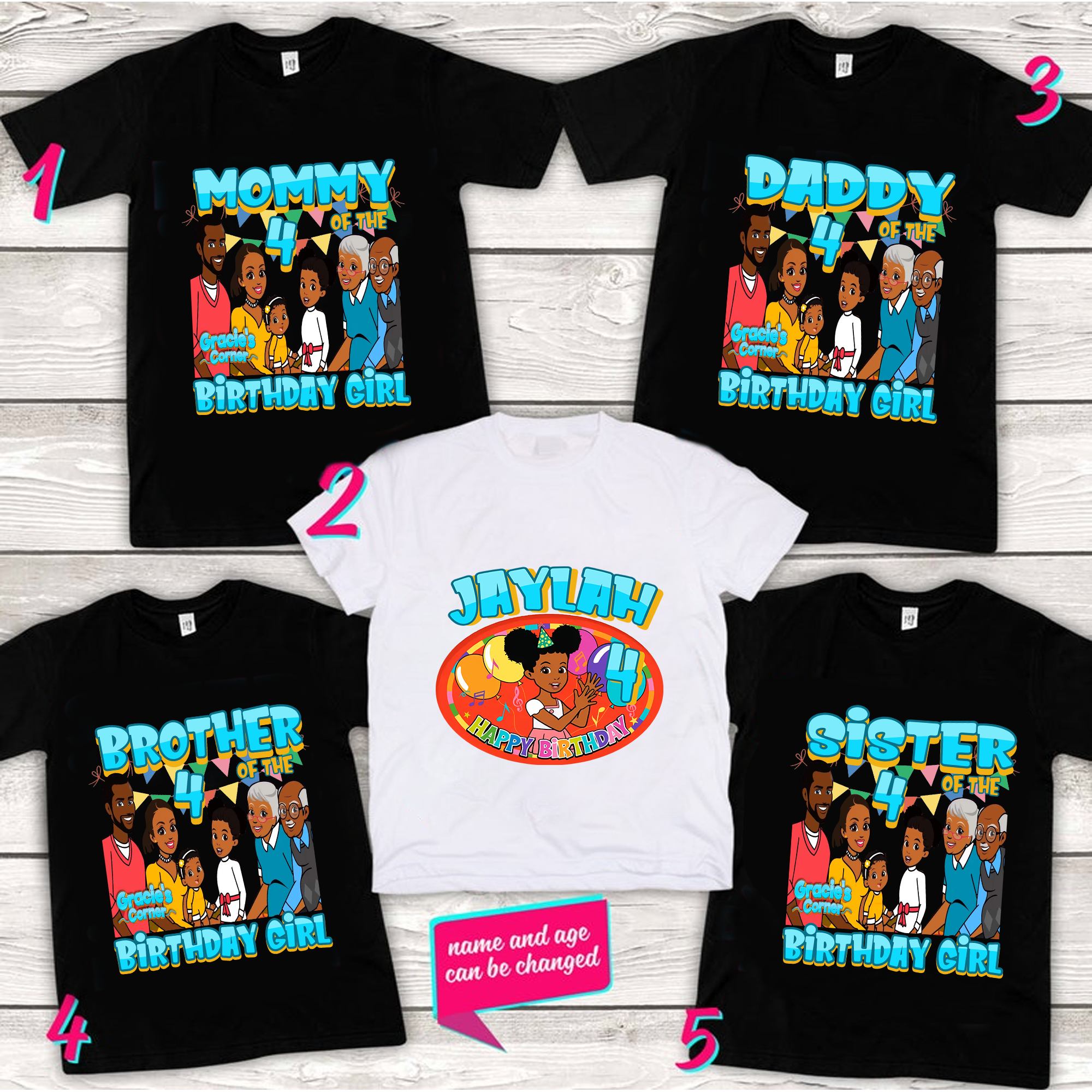 Personalized Gracies Corner Birthday Shirt Set, Birthday Girl Shirt, Gracies Corner Birthday Shirt, Gracies Corner Shirt