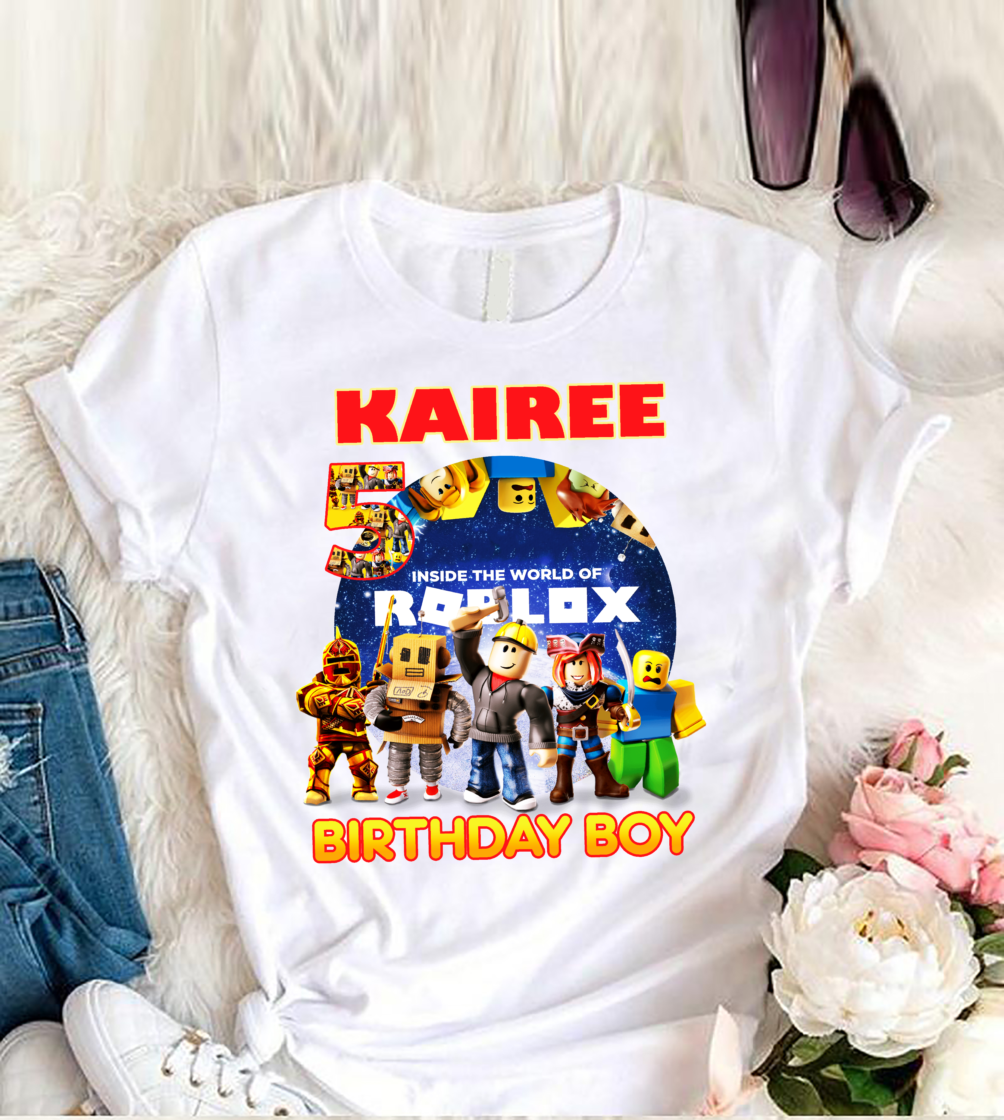 Personalized Roblox Birthday Boy Shirt 