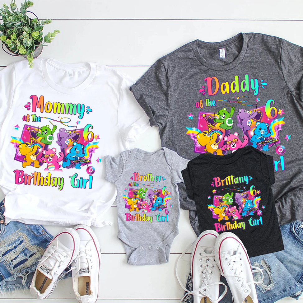 Care Bears Birthday Shirt, Care Bears Matching Family Shirt, Care Bears Outfits Shirt