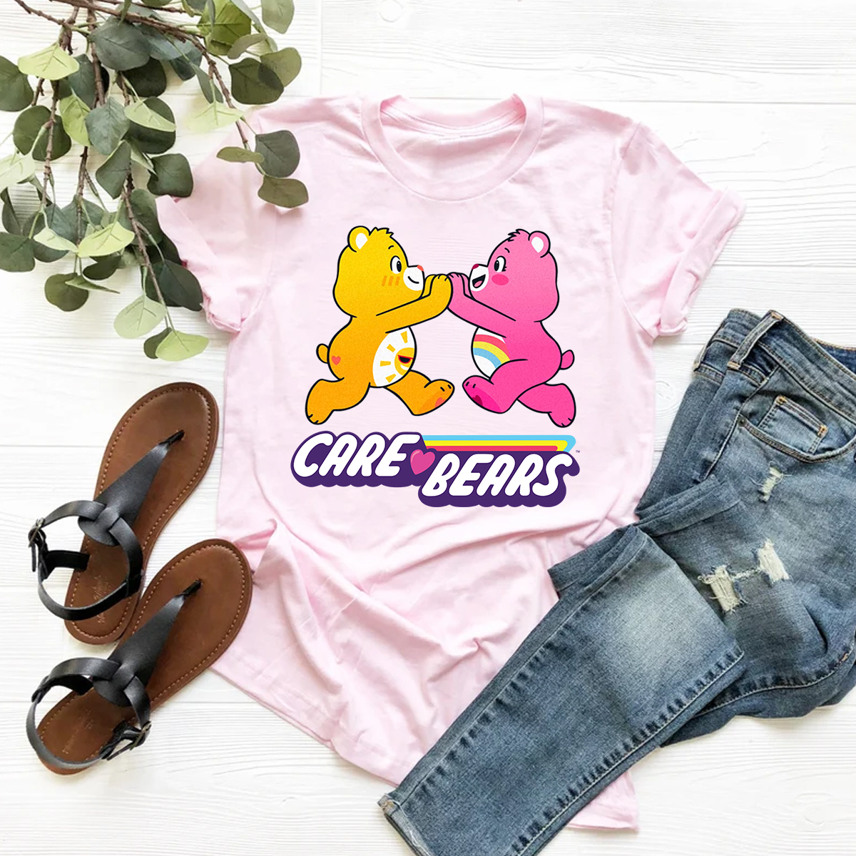 Care Bears Hugging Sweatshirt, Care Bear baby Shirt, Cute Cartoon Character Crewneck shirt, Care Bears 80s shirt, vintage care bears tee